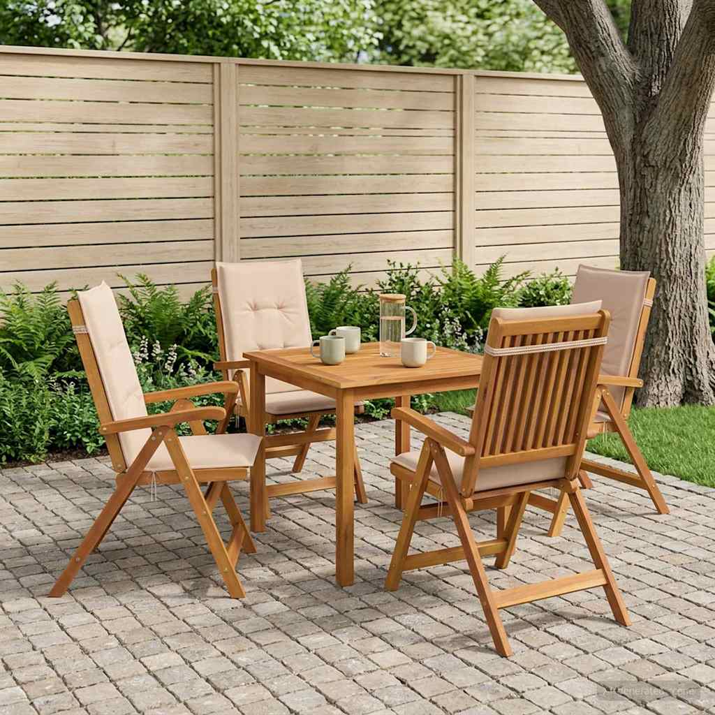 3-dijelni vrtni blagovaonski set 85x85x74 cm od masivnog bagremovog drva