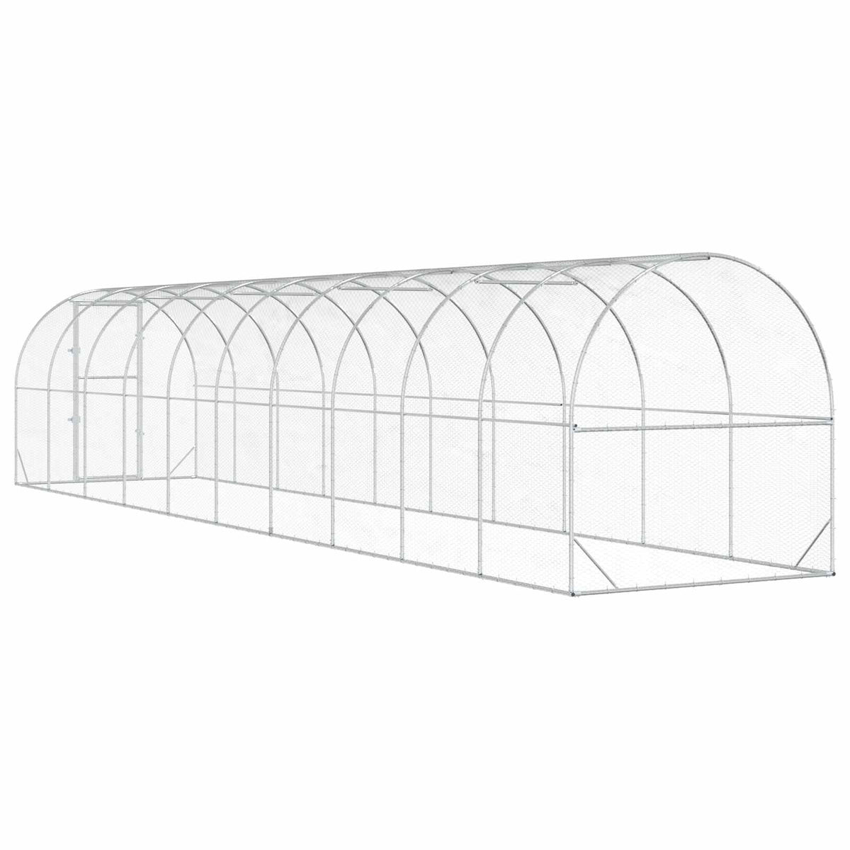 Kokošinjac Srebrna 1000 x 200 x 200 cm Pocinčani čelik