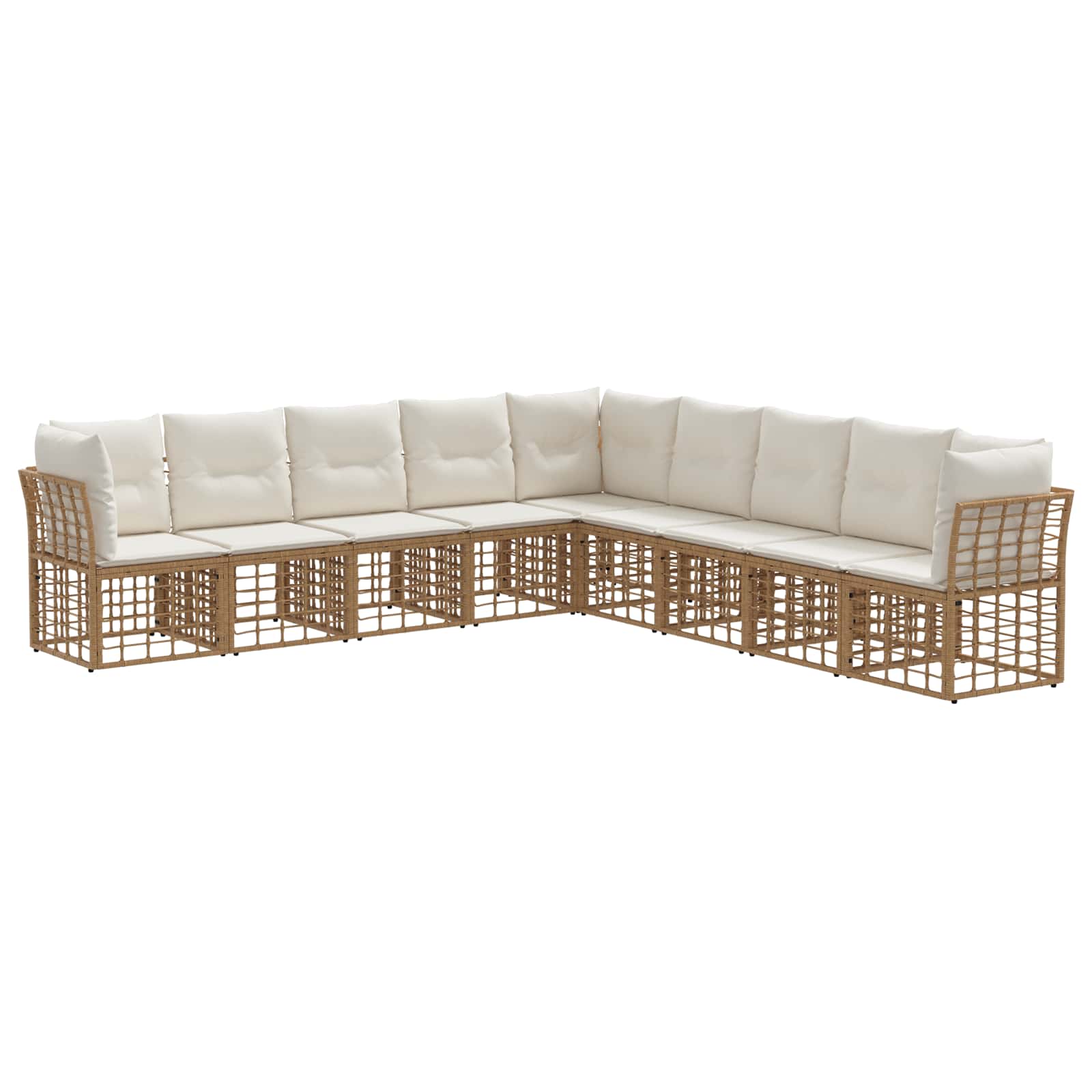 Set vanjskih sofa Prirodna Poliester