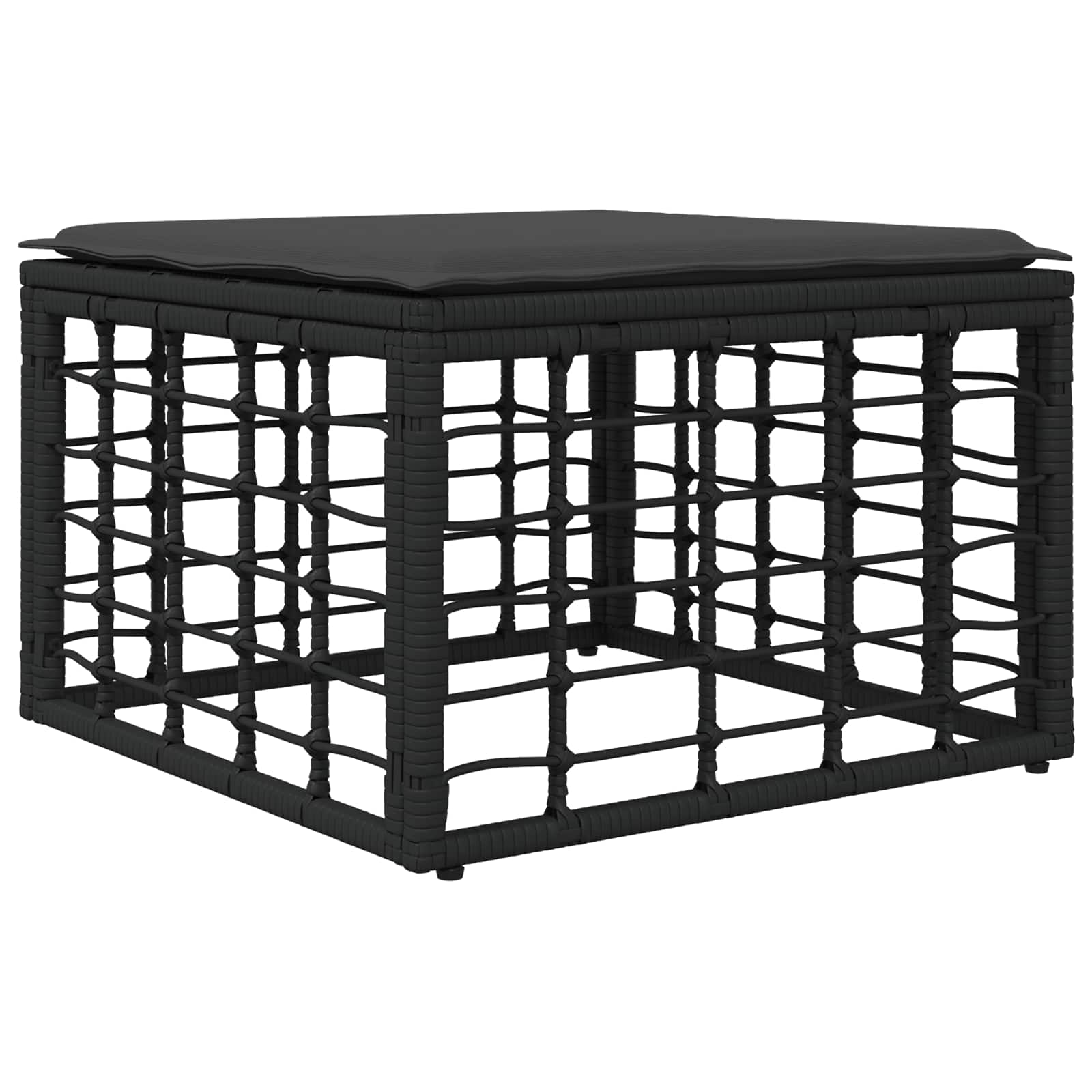 Set vanjskih sofa 8 kom. Crna i tamno siva Poliester