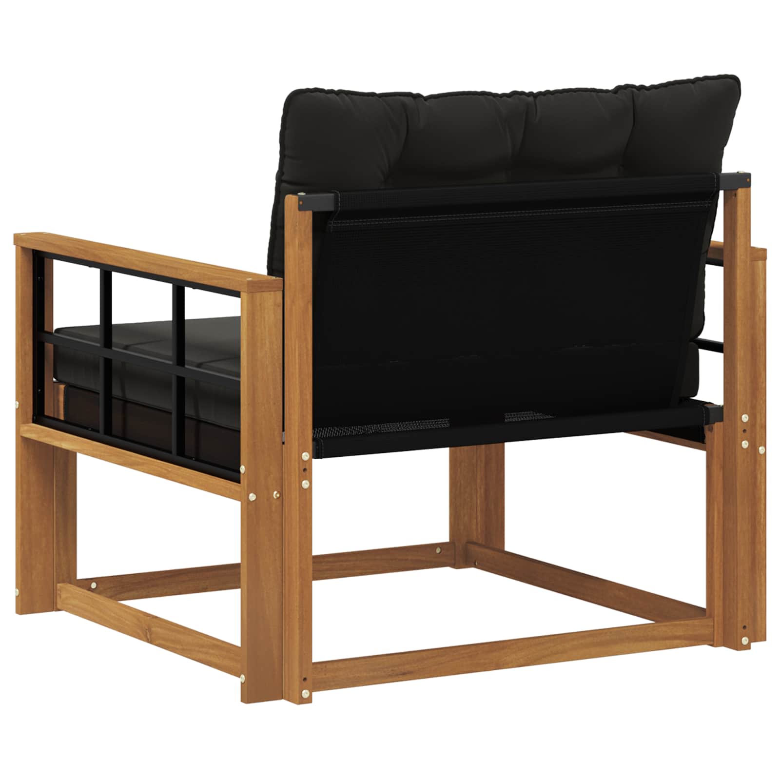 Set vanjskih sofa Čvrsto drvo akacije i Textilene Prirodna
