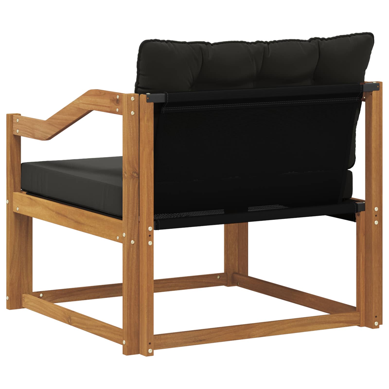 Set vanjskih sofa Čvrsto drvo akacije i Textilene Prirodna
