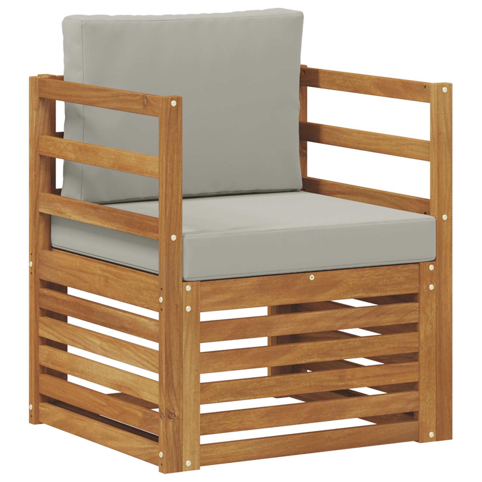 Set vanjskih sofa Čvrsto drvo akacije i poliester
