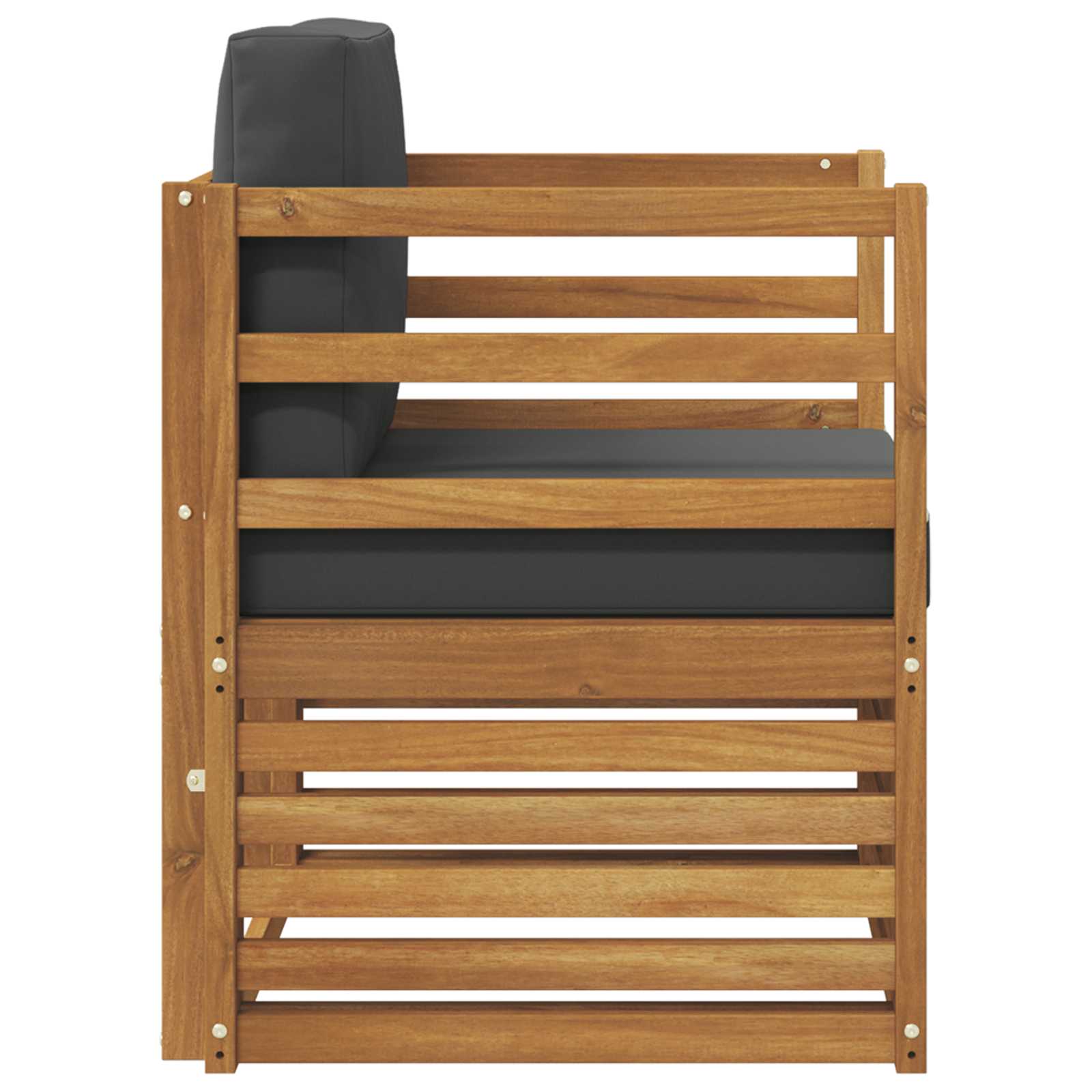 Set vanjskih sofa Čvrsto drvo akacije i poliester