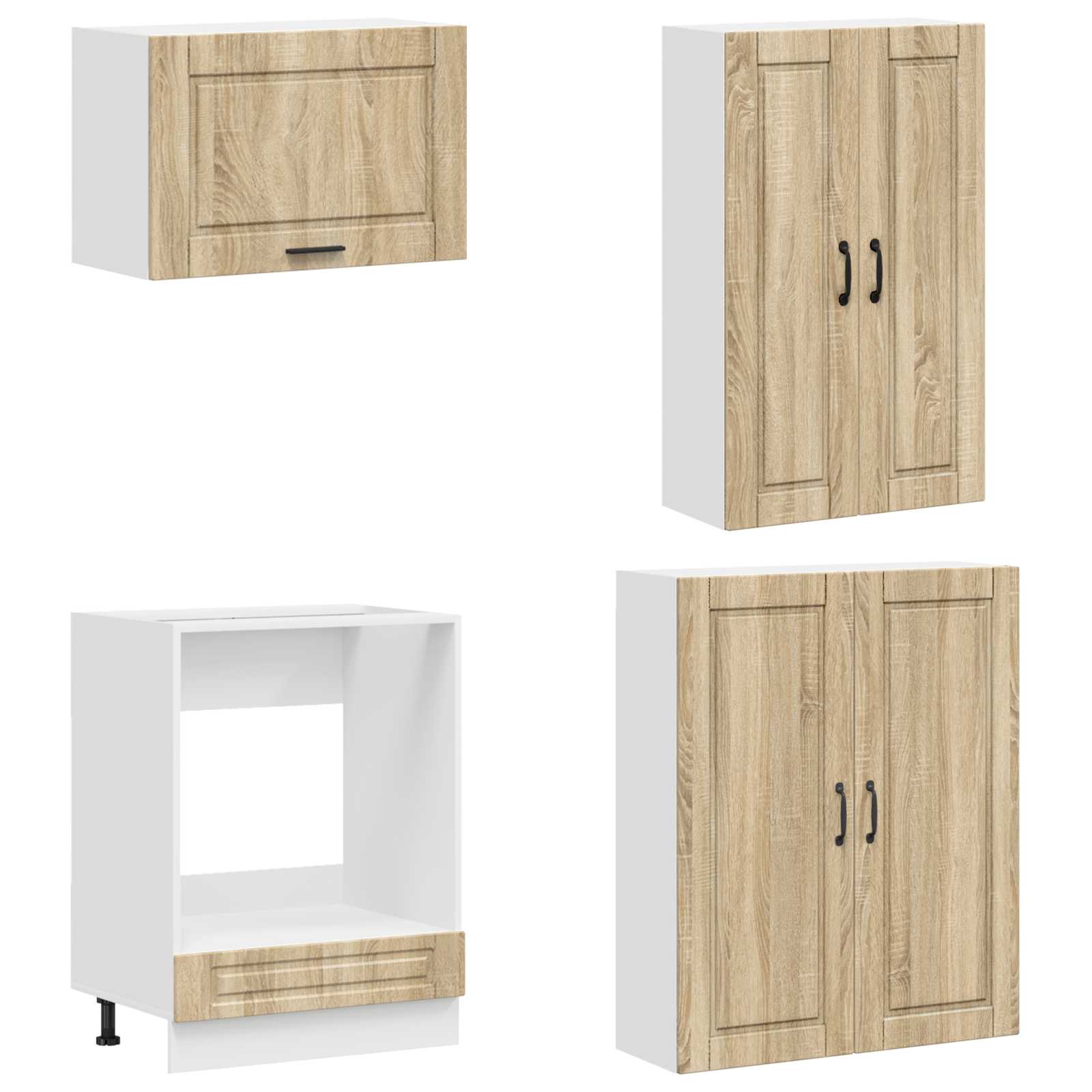 Kuhinjska jedinica PORTO 8 pcs Hrast sonoma Konstruirano drvo