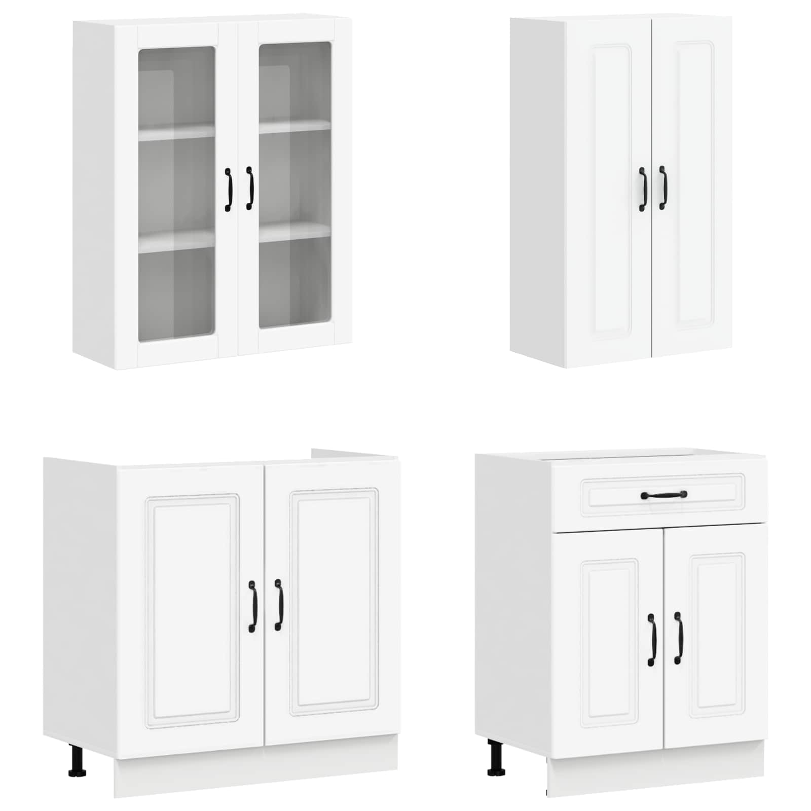 Kuhinjska jedinica KALMAR 8 pcs Bijela Konstruirano drvo