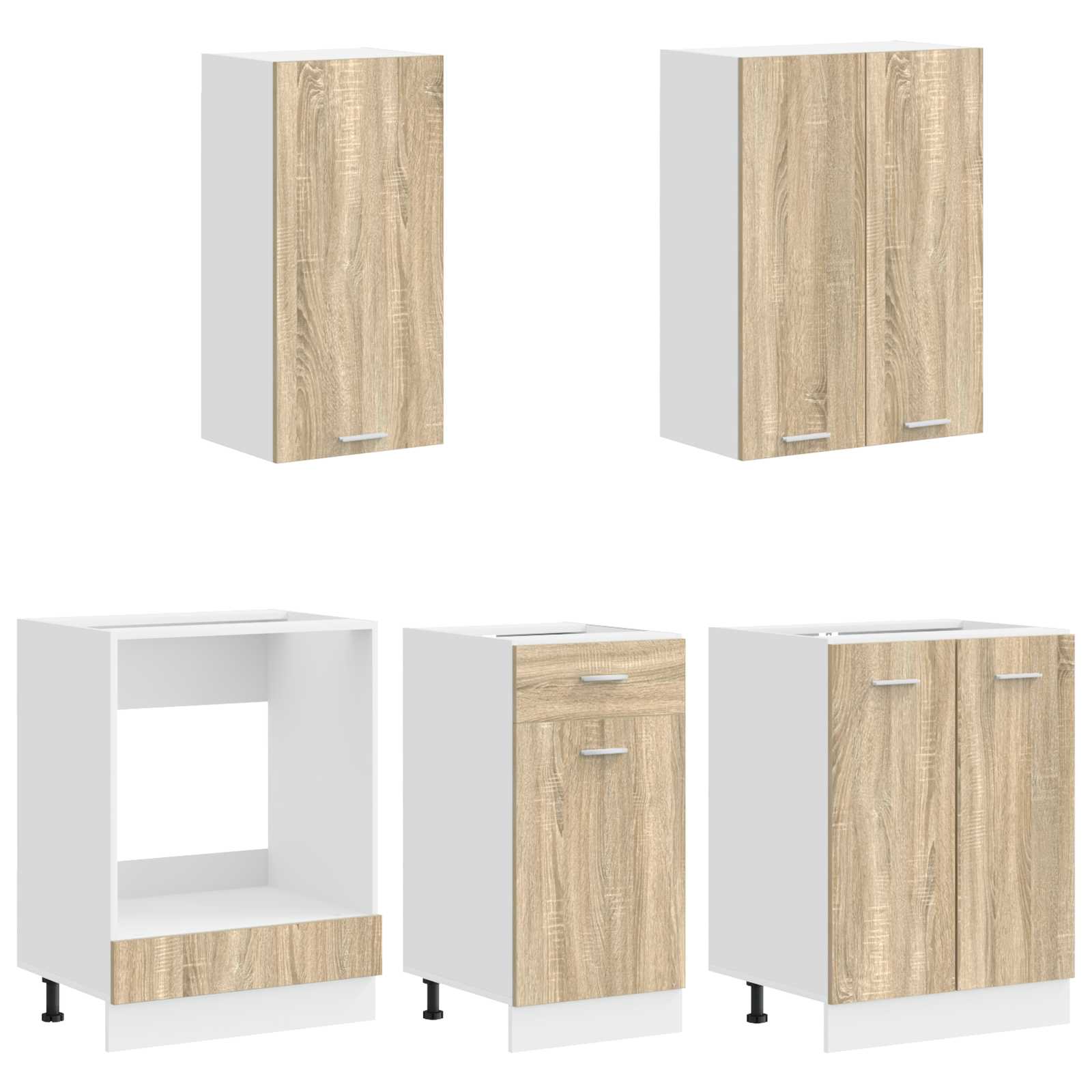 Kuhinjska jedinica LYON 5 pcs Hrast sonoma Konstruirano drvo
