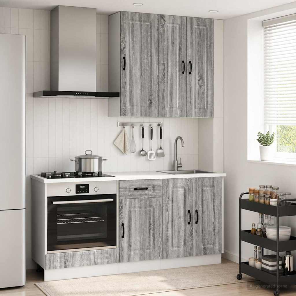 Kuhinjska jedinica KALMAR 5 pcs Siva Sonoma Konstruirano drvo