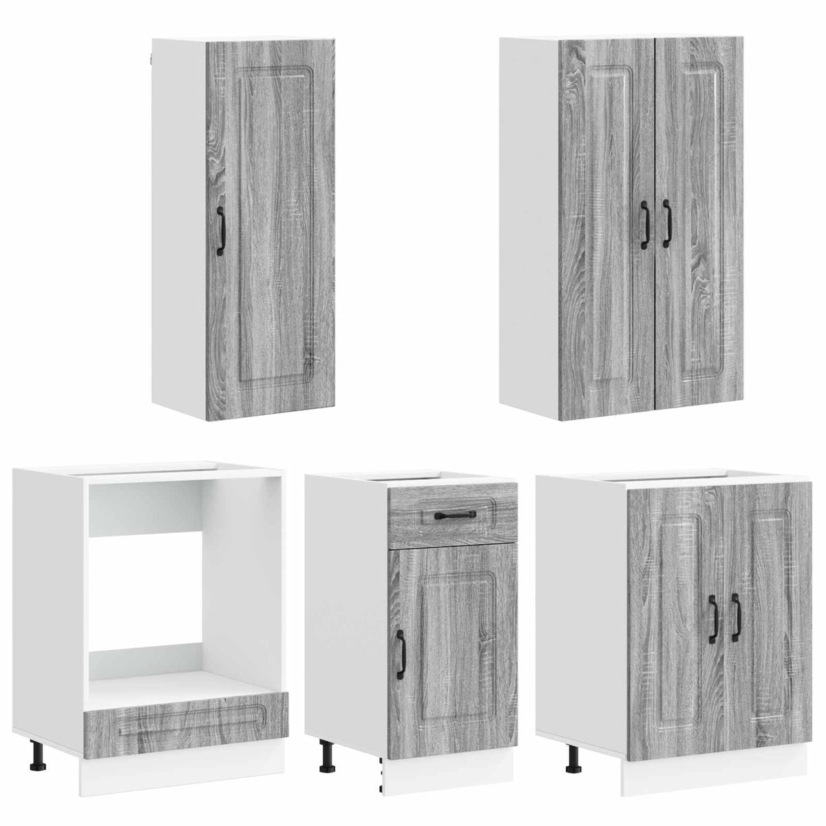 Kuhinjska jedinica KALMAR 5 pcs Siva Sonoma Konstruirano drvo