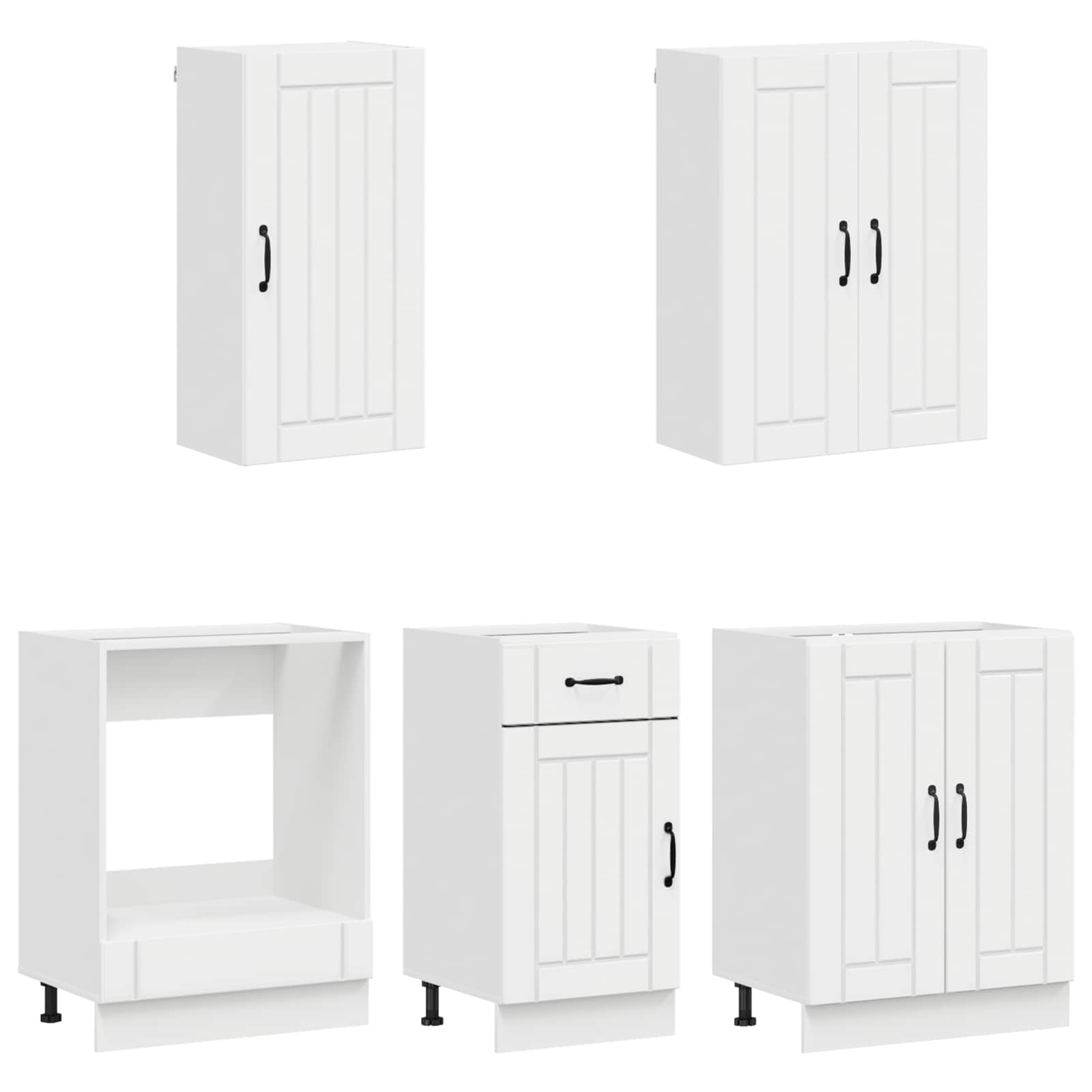 Kuhinjska jedinica LUCCA 5 pcs Bijela visokog sjaja