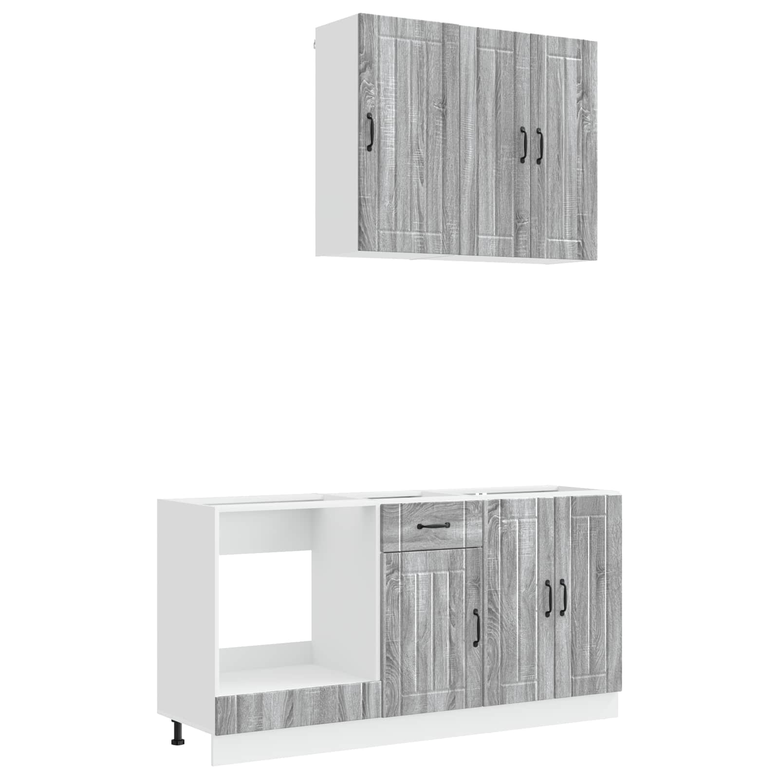 Kuhinjska jedinica LUCCA 5 pcs Siva Sonoma Konstruirano drvo
