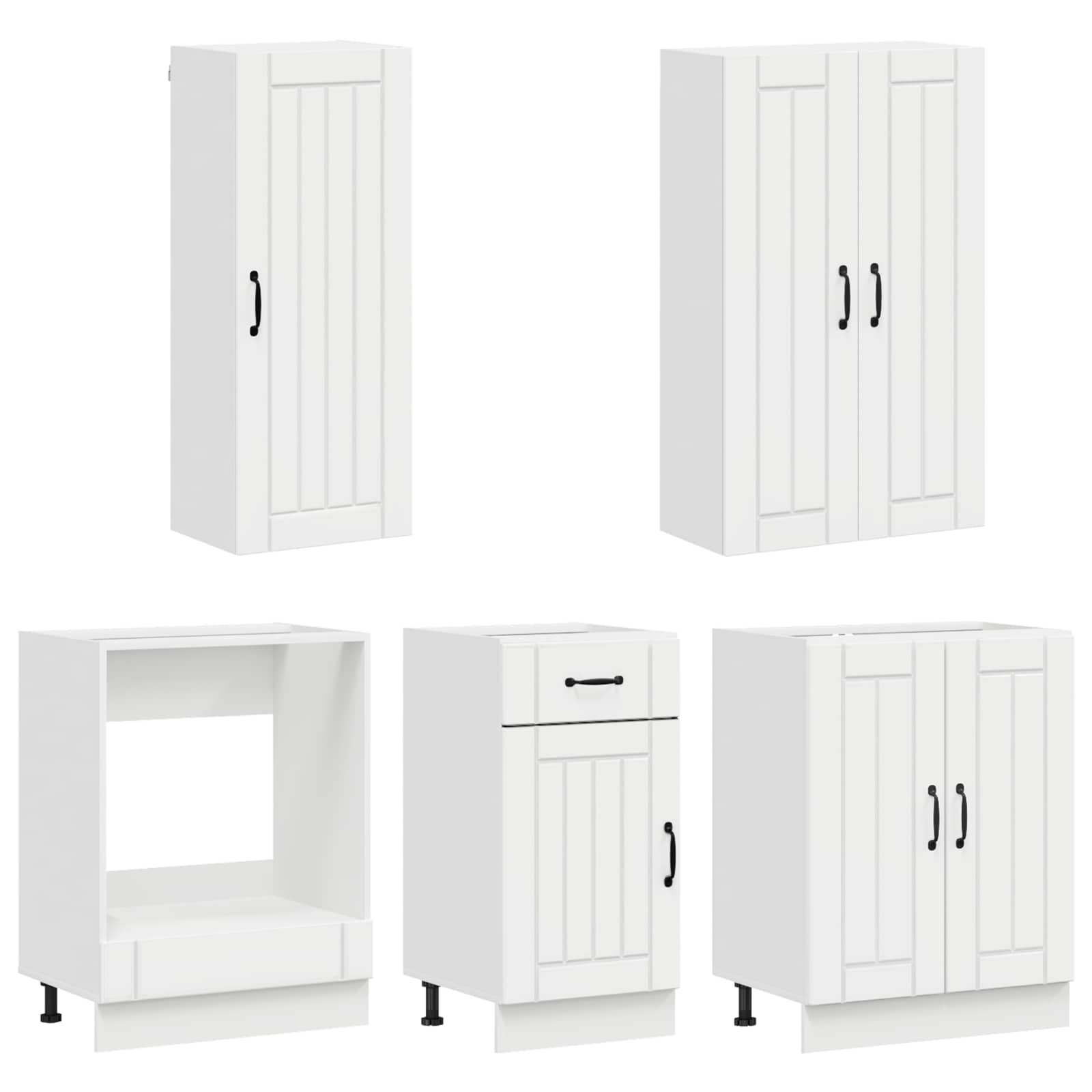 Kuhinjska jedinica LUCCA 5 pcs Bijela visokog sjaja