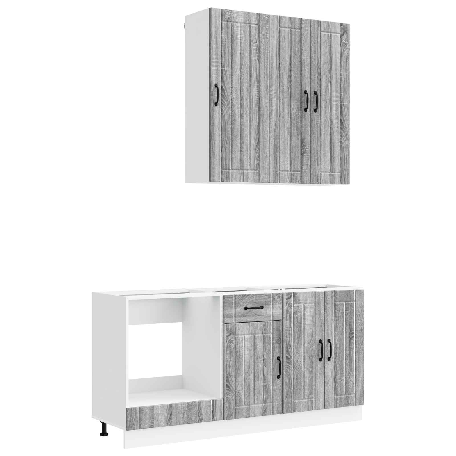 Kuhinjska jedinica LUCCA 5 pcs Siva Sonoma Konstruirano drvo