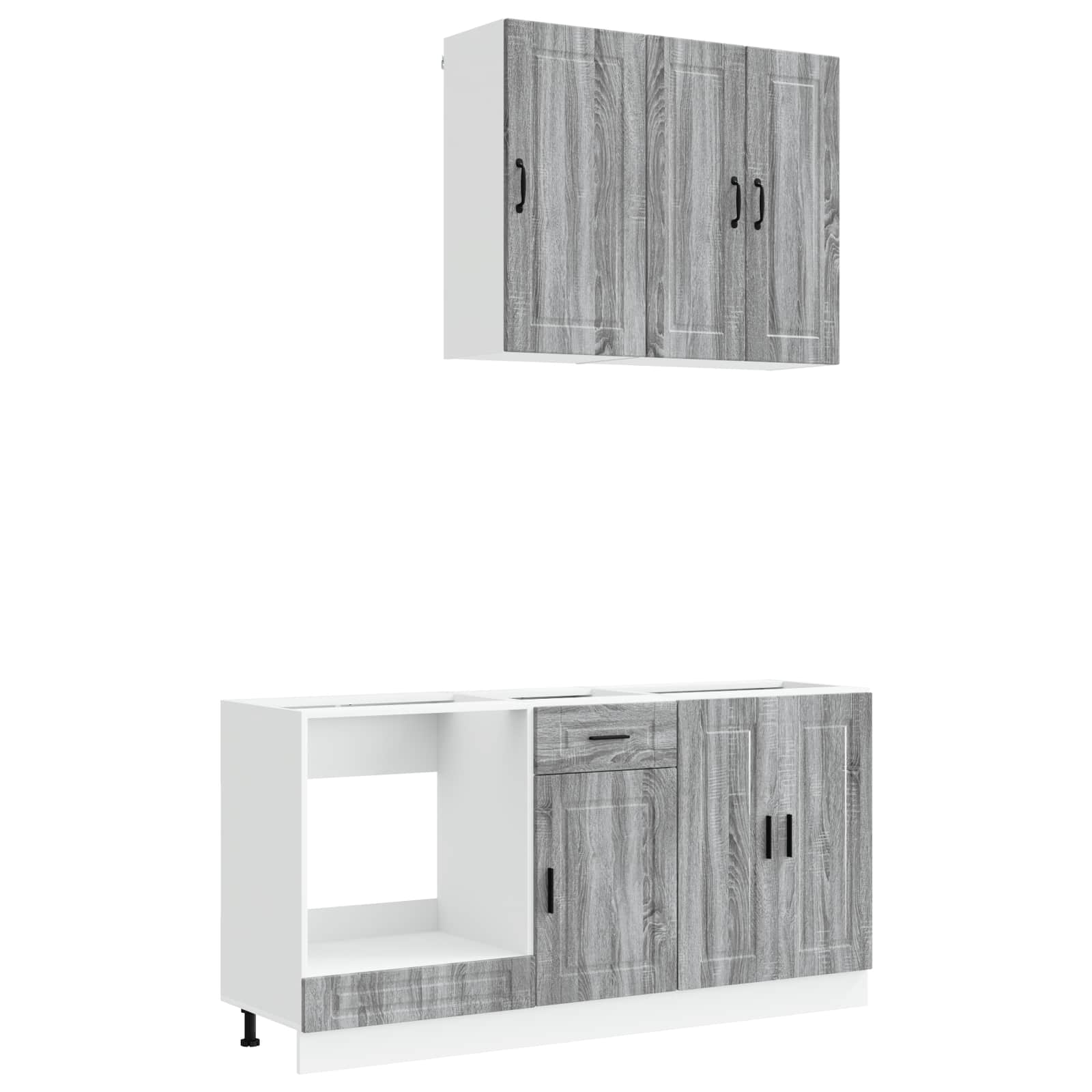 Kuhinjska jedinica PORTO 5 pcs Siva Sonoma Konstruirano drvo