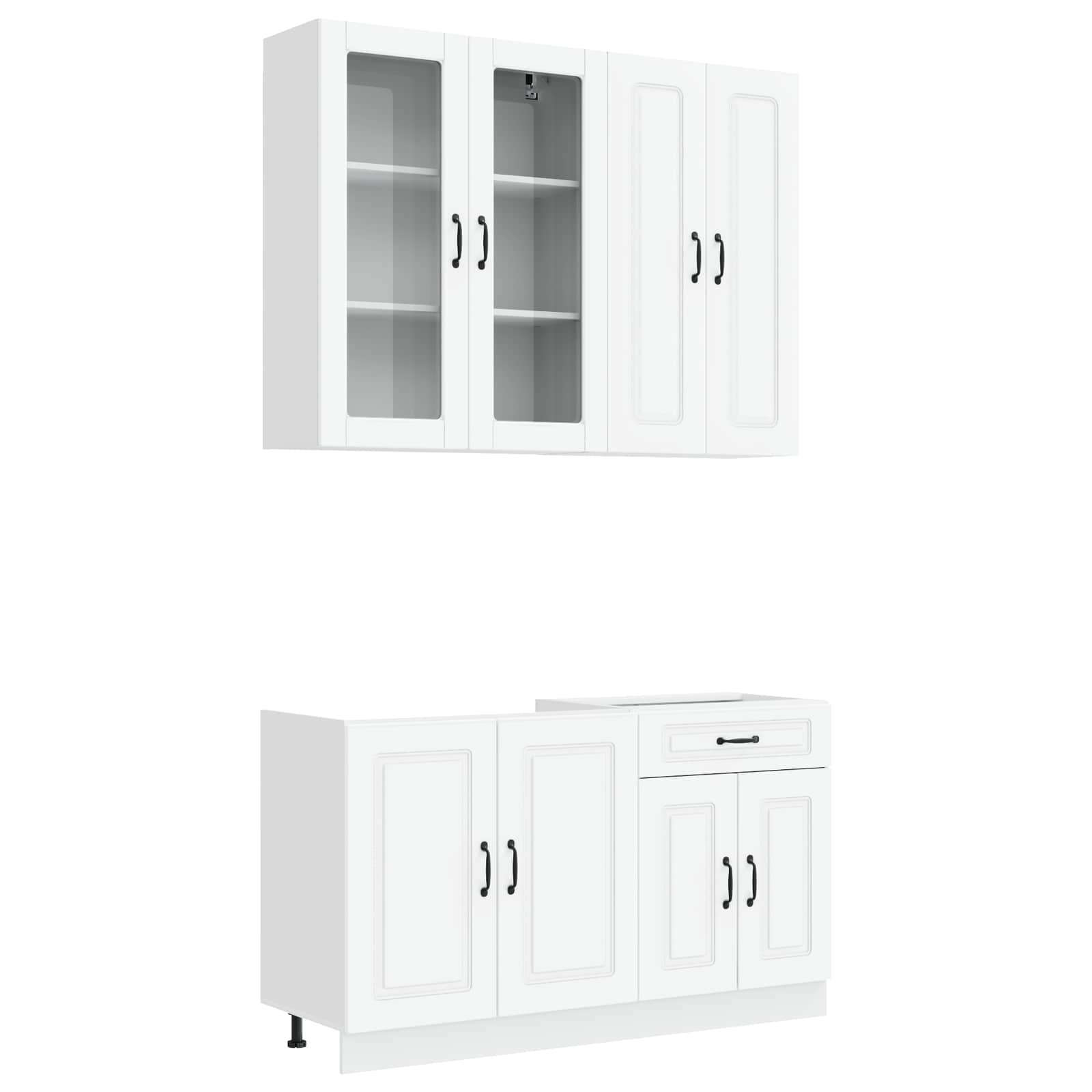 Kuhinjska jedinica KALMAR 4 pcs Bijela Konstruirano drvo
