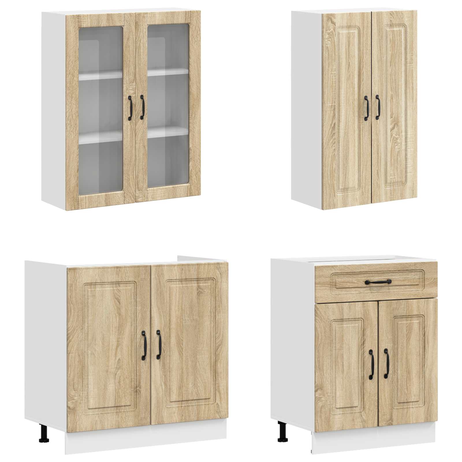 Kuhinjska jedinica KALMAR 4 pcs Hrast sonoma Konstruirano drvo