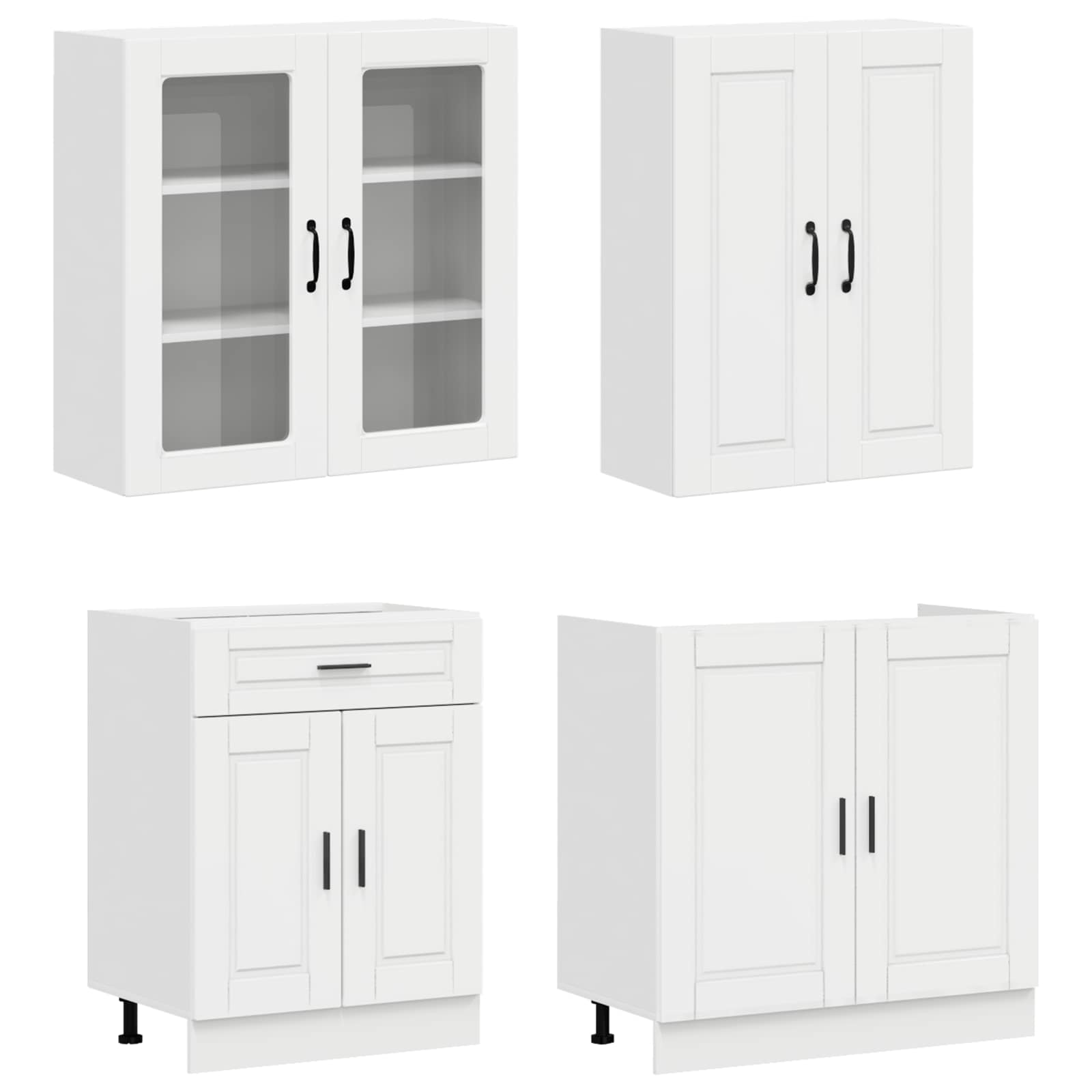 Kuhinjska jedinica PORTO 4 pcs Bijela visokog sjaja