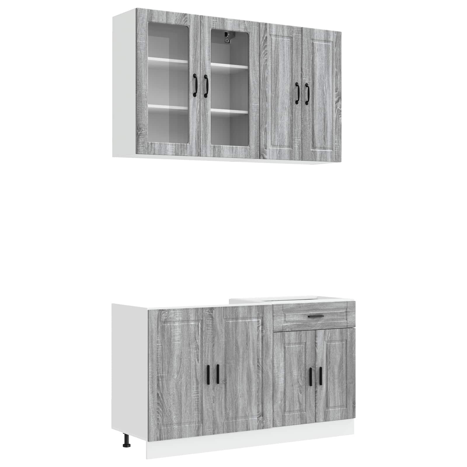 Kuhinjska jedinica PORTO 4 pcs Siva Sonoma Konstruirano drvo