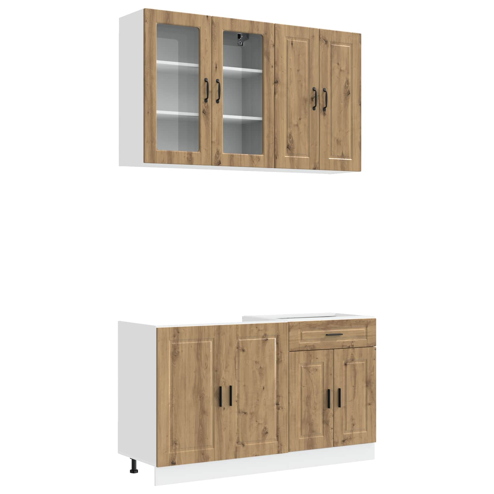 Kuhinjska jedinica PORTO 4 pcs Hrast artisan Konstruirano drvo