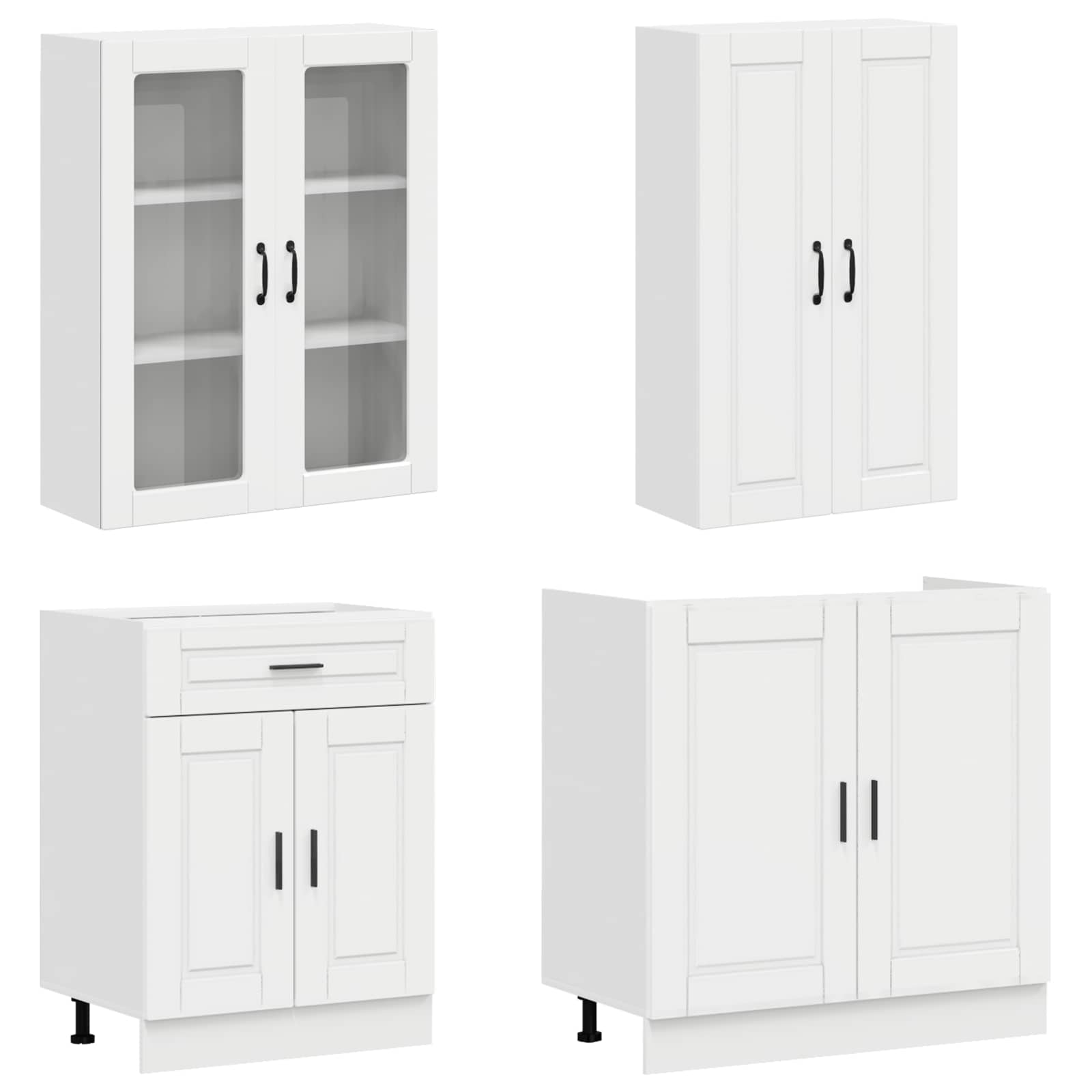 Kuhinjska jedinica PORTO 4 pcs Bijela visokog sjaja