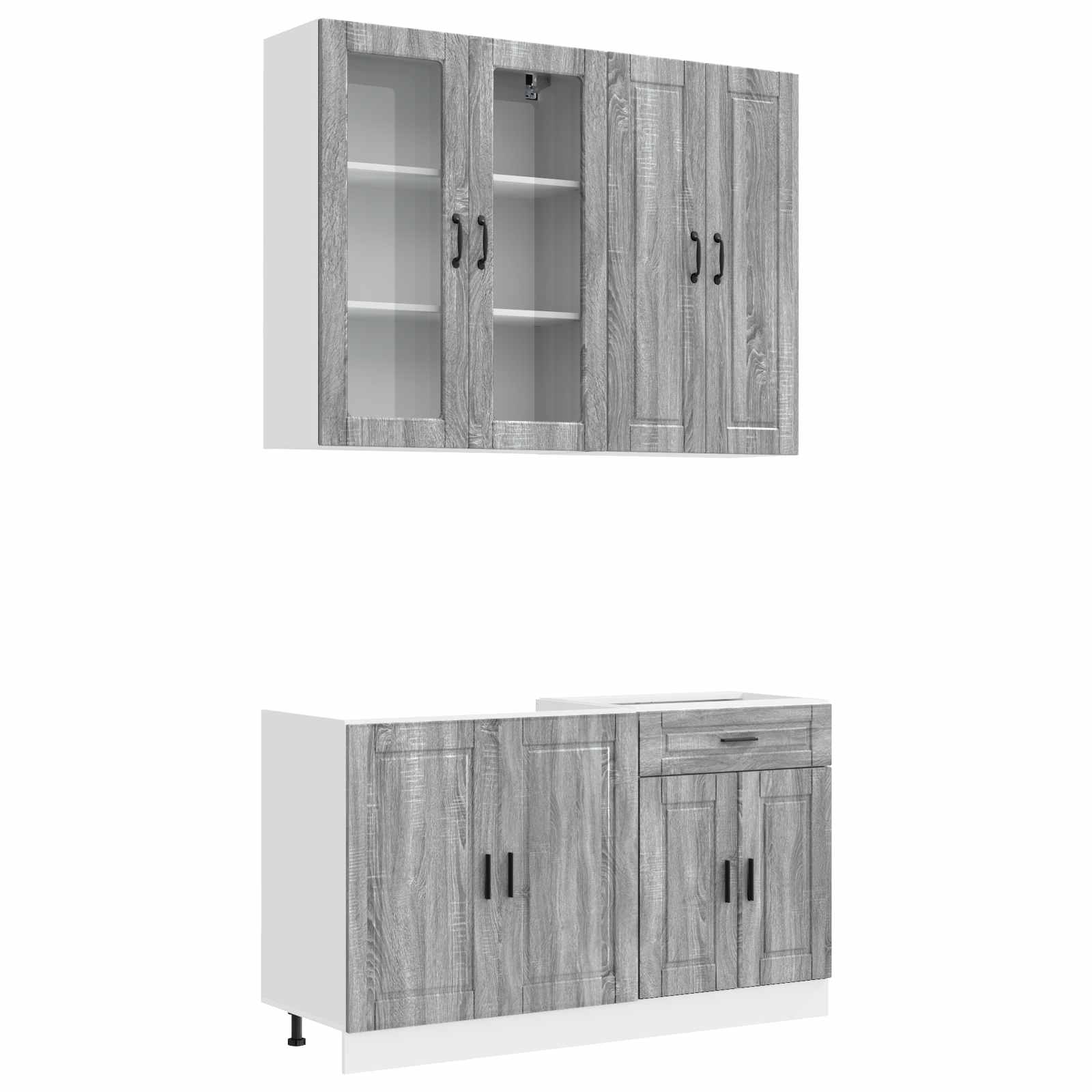 Kuhinjska jedinica PORTO 4 pcs Siva Sonoma Konstruirano drvo
