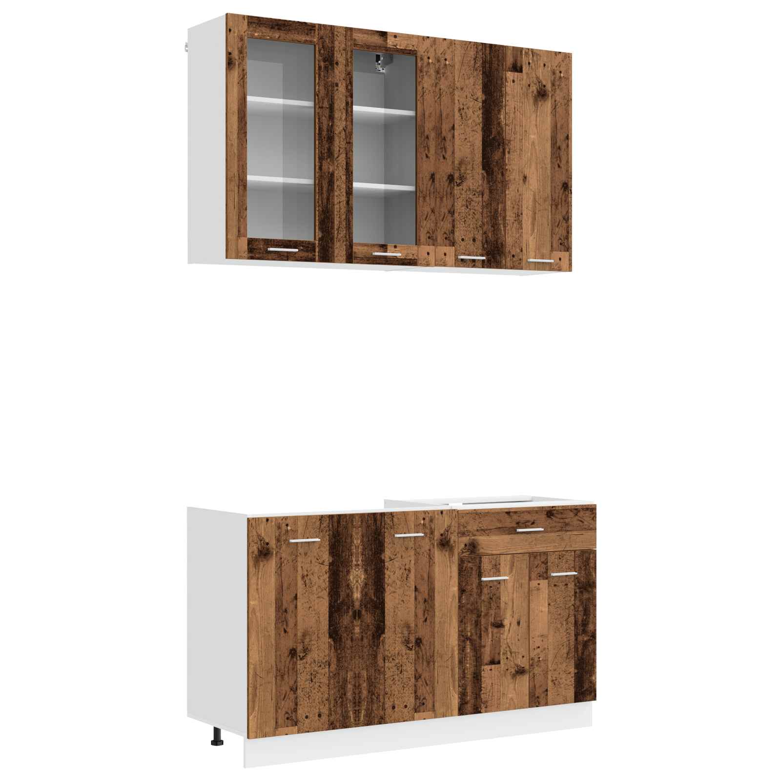 Kuhinjska jedinica LYON 4 pcs Staro drvo Konstruirano drvo