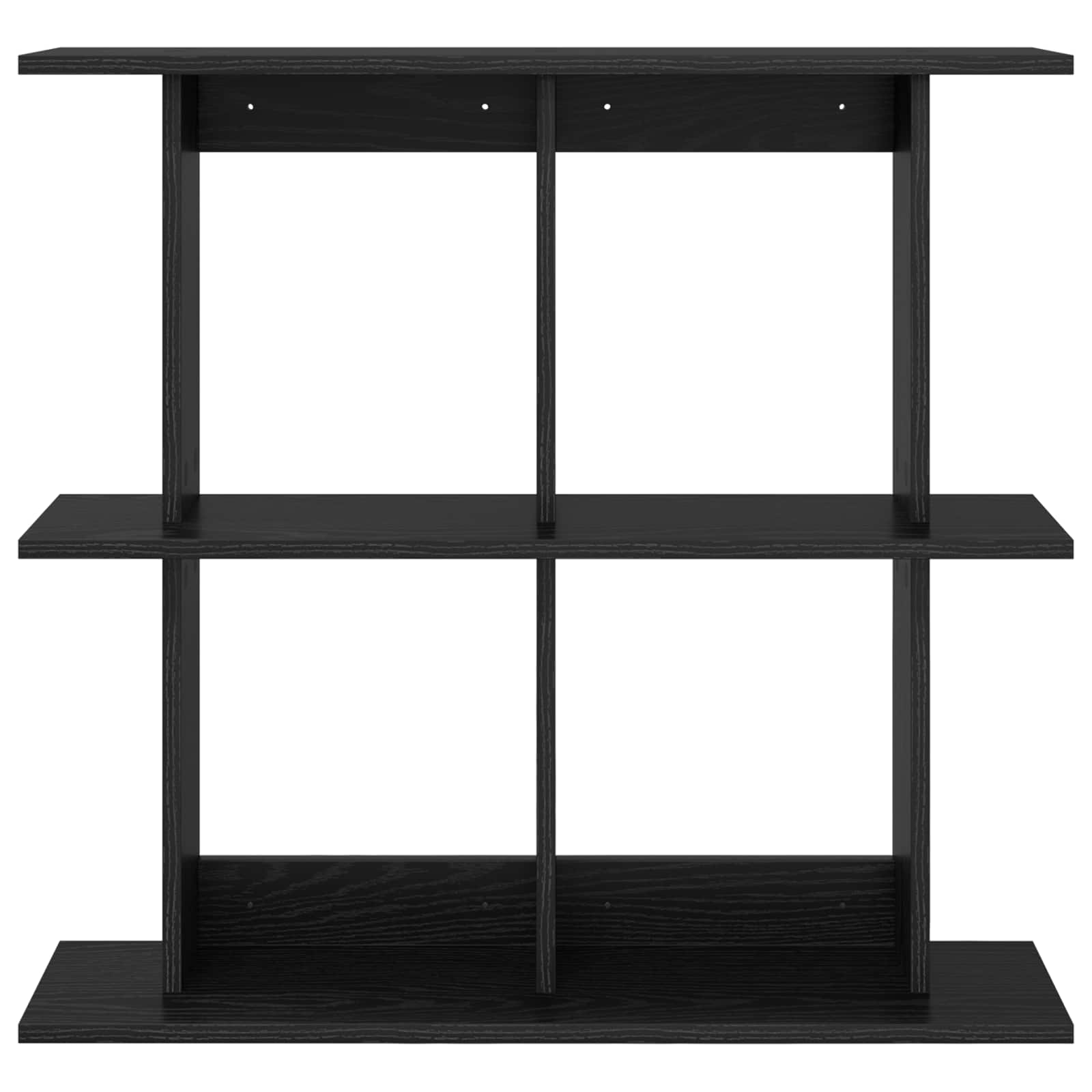 Polica na zidu Zidna montaža Crna 100 x 20 x 75 cm