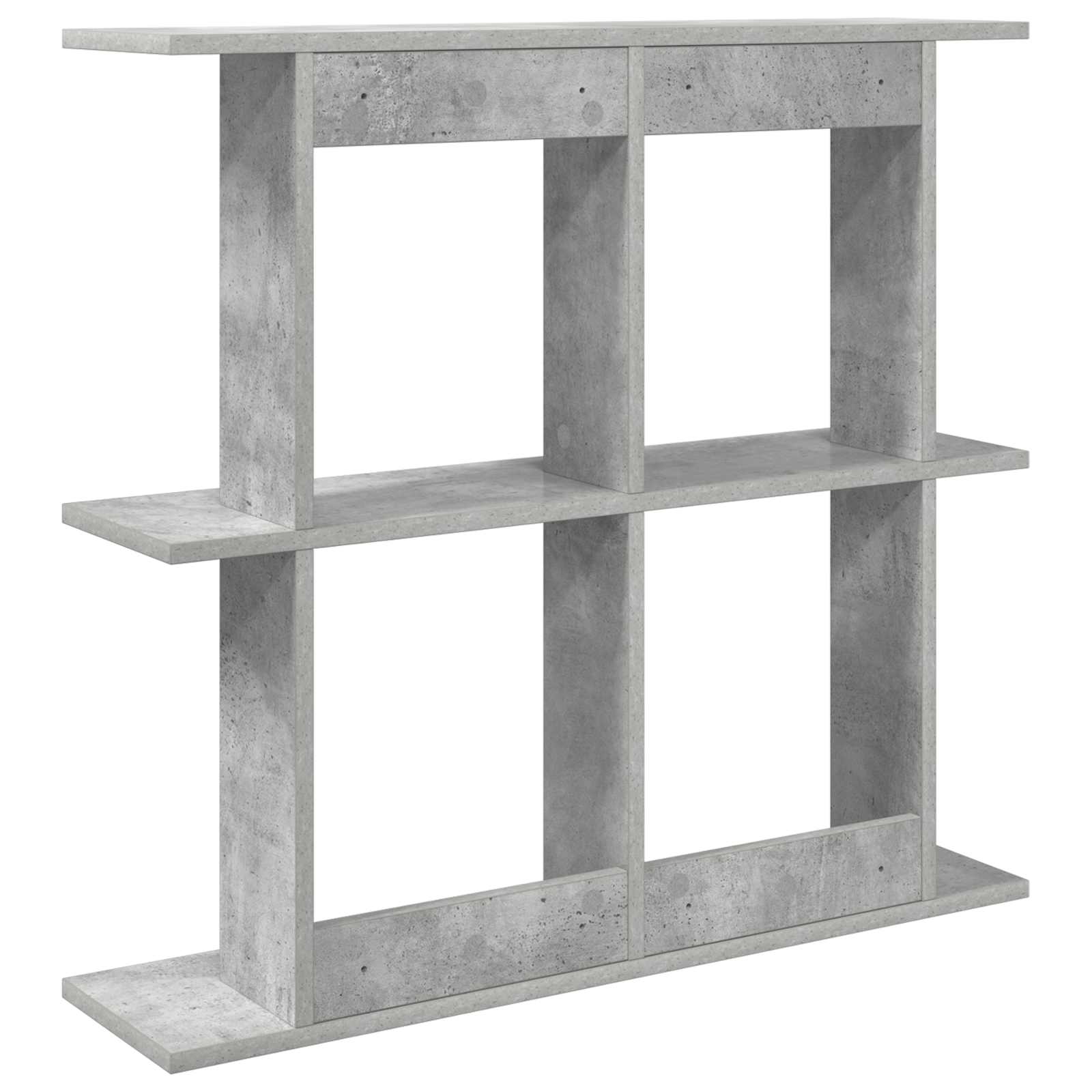 Polica na zidu Zidna montaža Betonska siva 100 x 20 x 75 cm