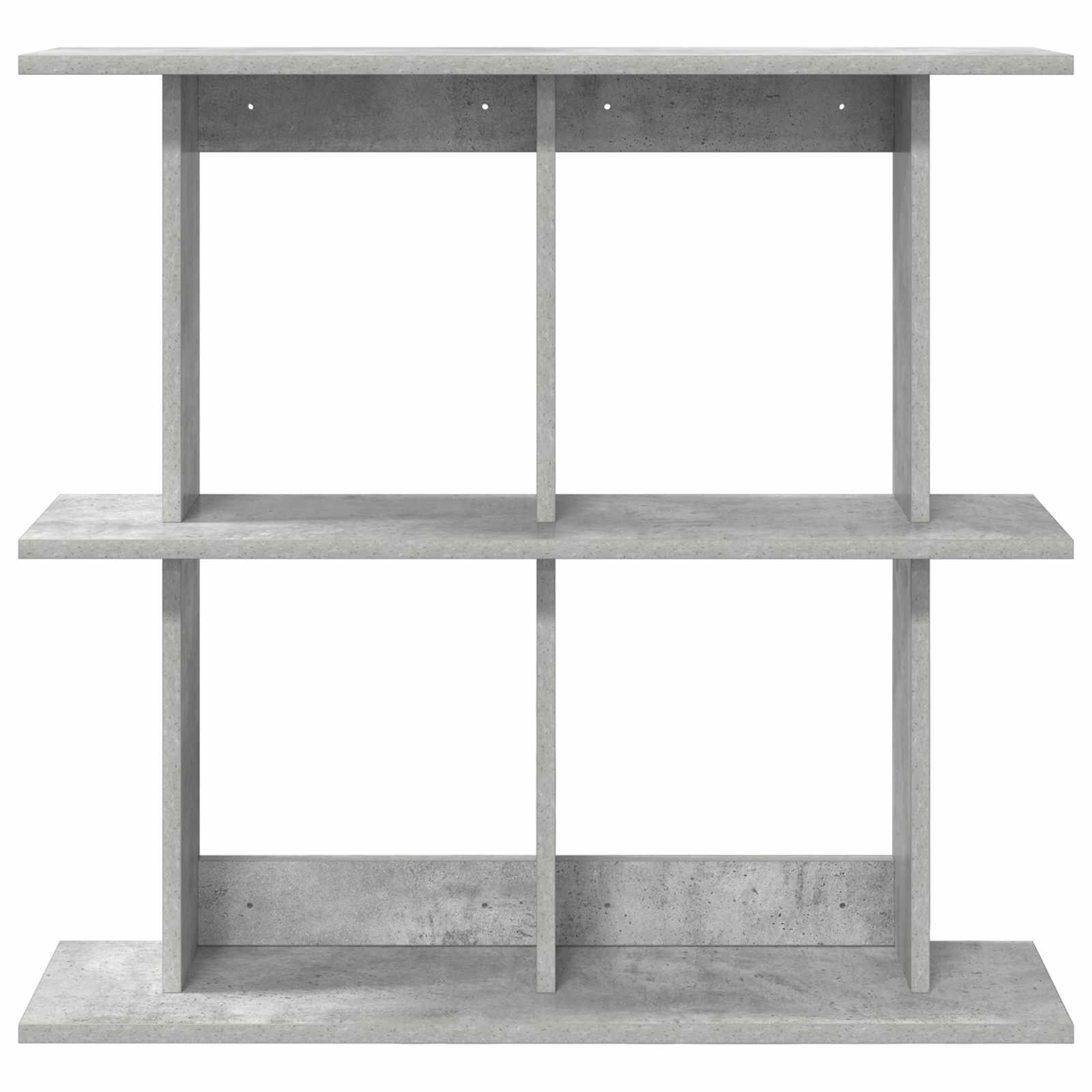 Polica na zidu Zidna montaža Betonska siva 100 x 20 x 75 cm