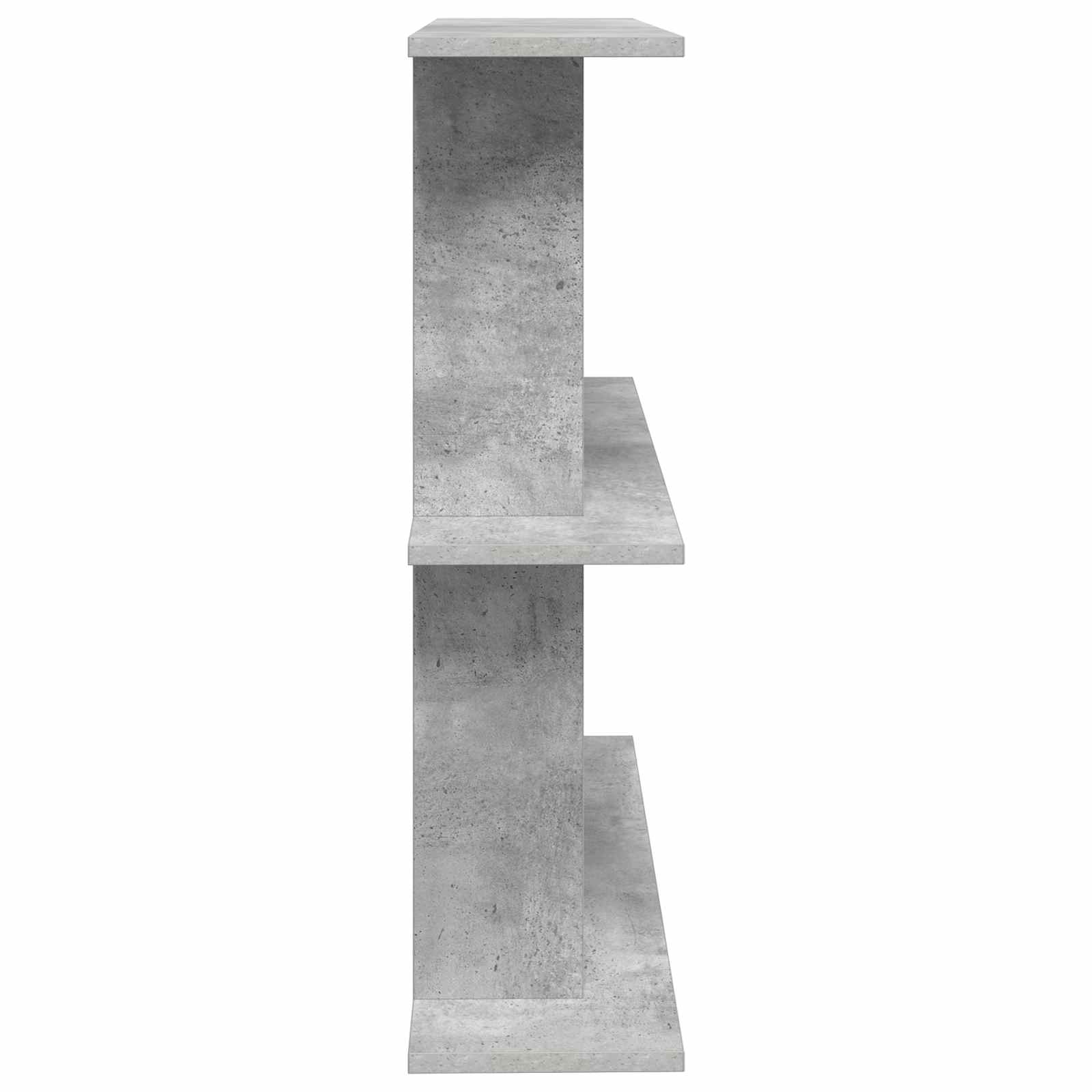 Polica na zidu Zidna montaža Betonska siva 100 x 20 x 75 cm