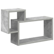 Polica na zidu Zidna montaža Siva 55 x 15 x 35 cm