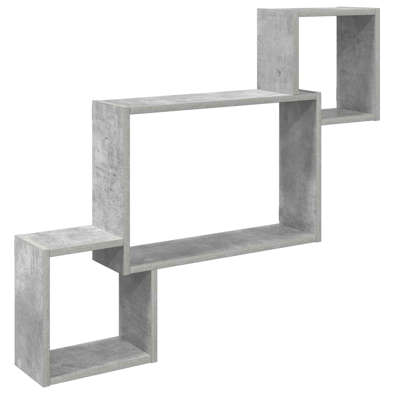 Polica na zidu Zidna montaža Betonska siva 91,5 x 15 x 76 cm