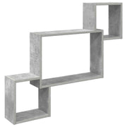 Polica na zidu Zidna montaža Betonska siva 91,5 x 15 x 76 cm