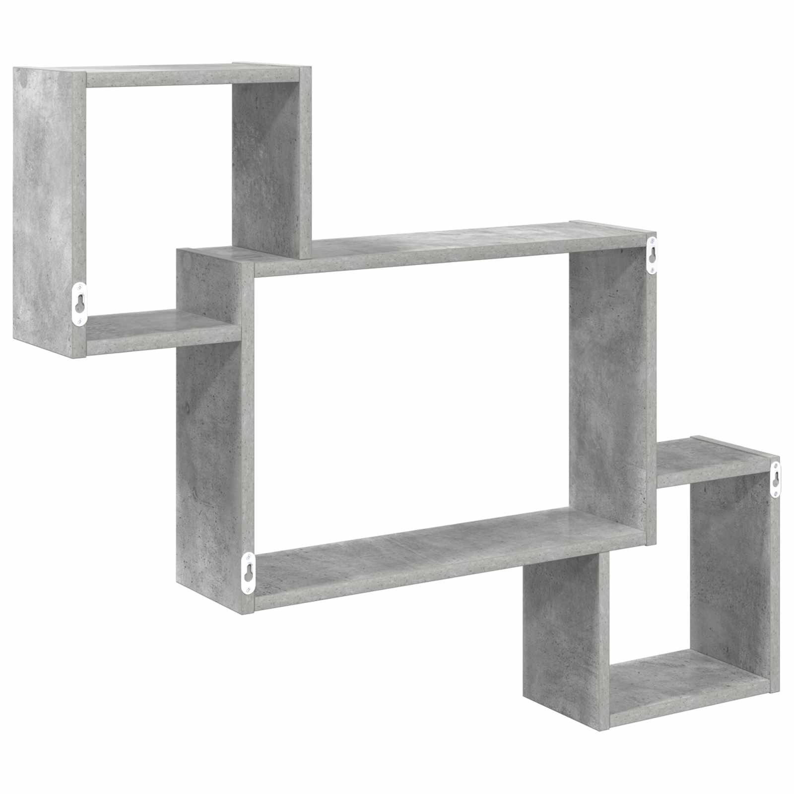Polica na zidu Zidna montaža Betonska siva 91,5 x 15 x 76 cm