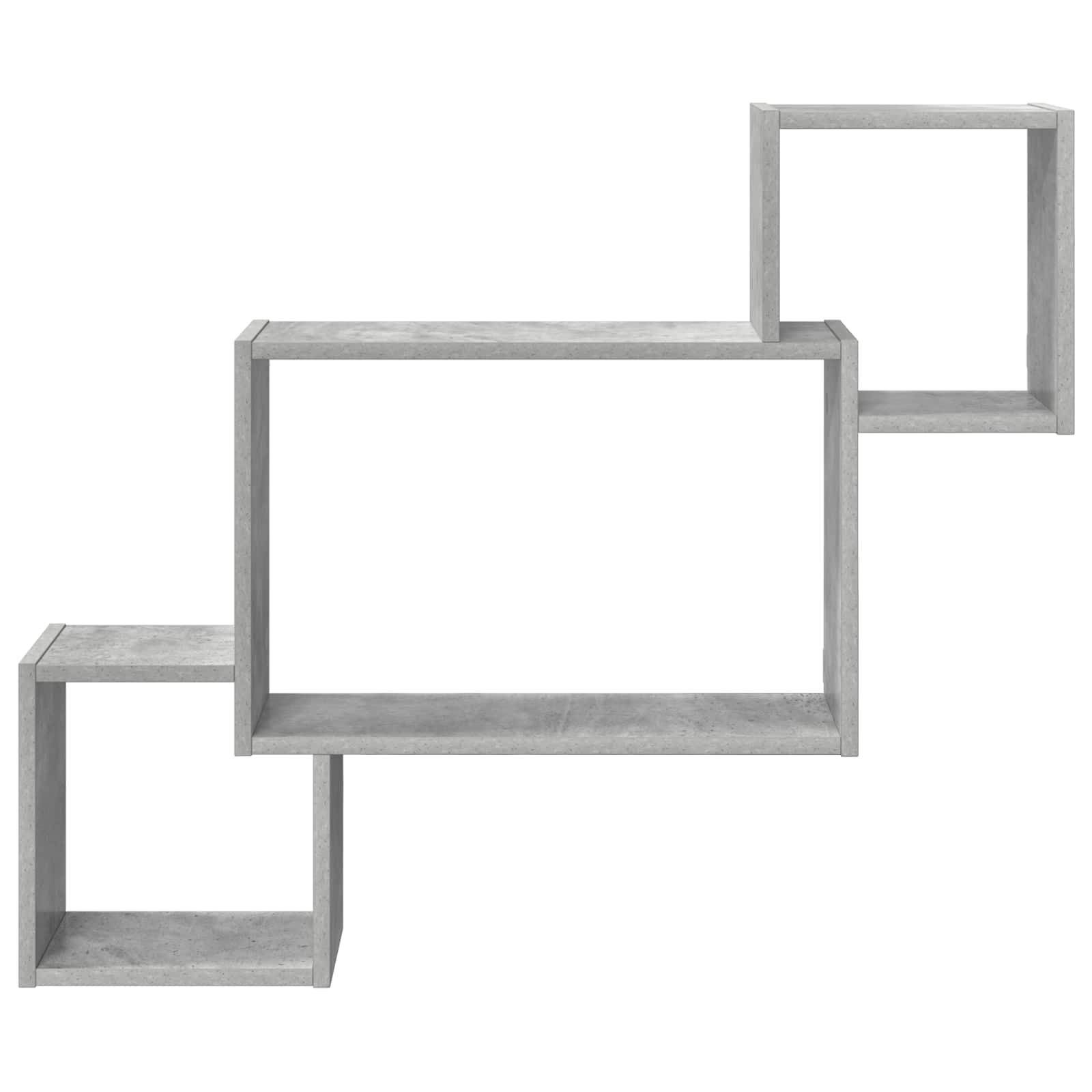 Polica na zidu Zidna montaža Betonska siva 91,5 x 15 x 76 cm