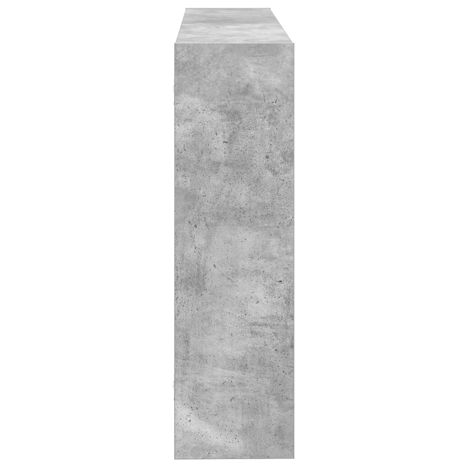 Polica na zidu Zidna montaža Betonska siva 95 x 20 x 69,5 cm