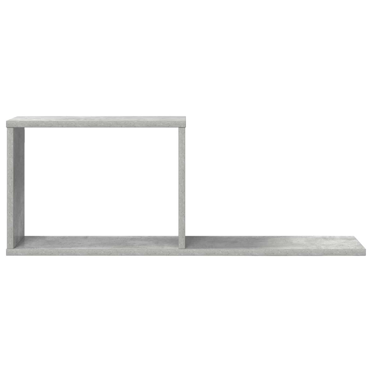 Plutajuće police 2 kom. Betonska siva 80 x 15 x 30 cm