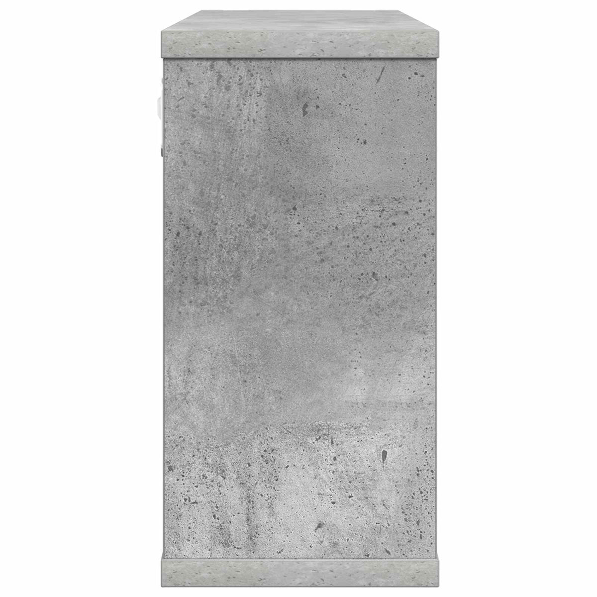 Plutajuće police 2 kom. Betonska siva 80 x 15 x 30 cm