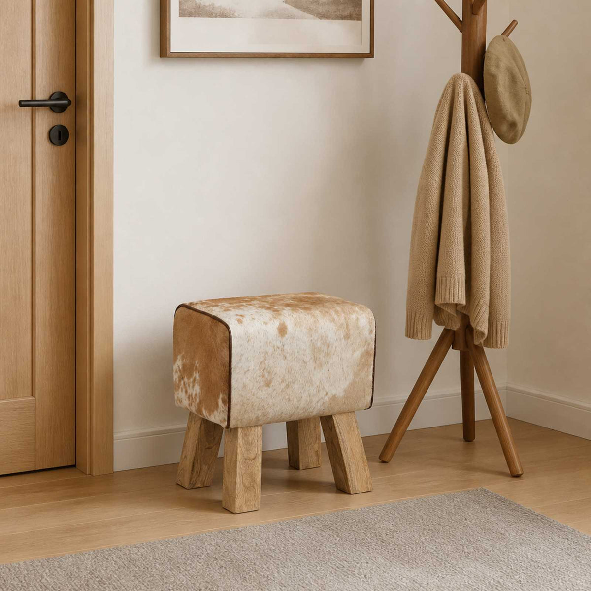 klupa 110 x 30 x 45 cm Prava koža