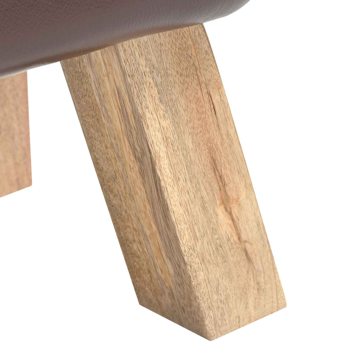 klupa Tamno smeđa 110 x 30 x 45 cm Prava koža