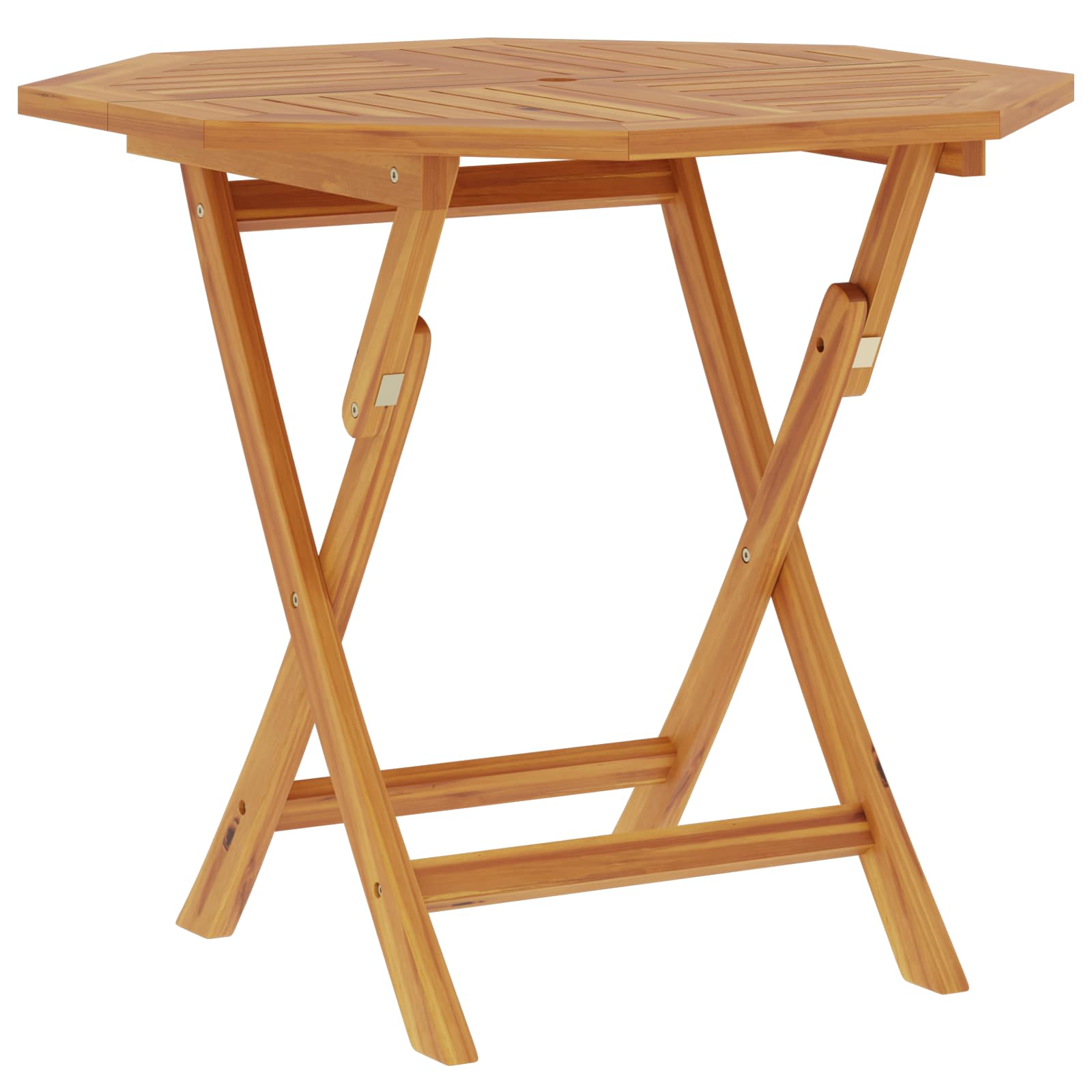 Preklopni vrtni stol Prirodna 90 x 90 x 75 cm Čvrsto teak drvo