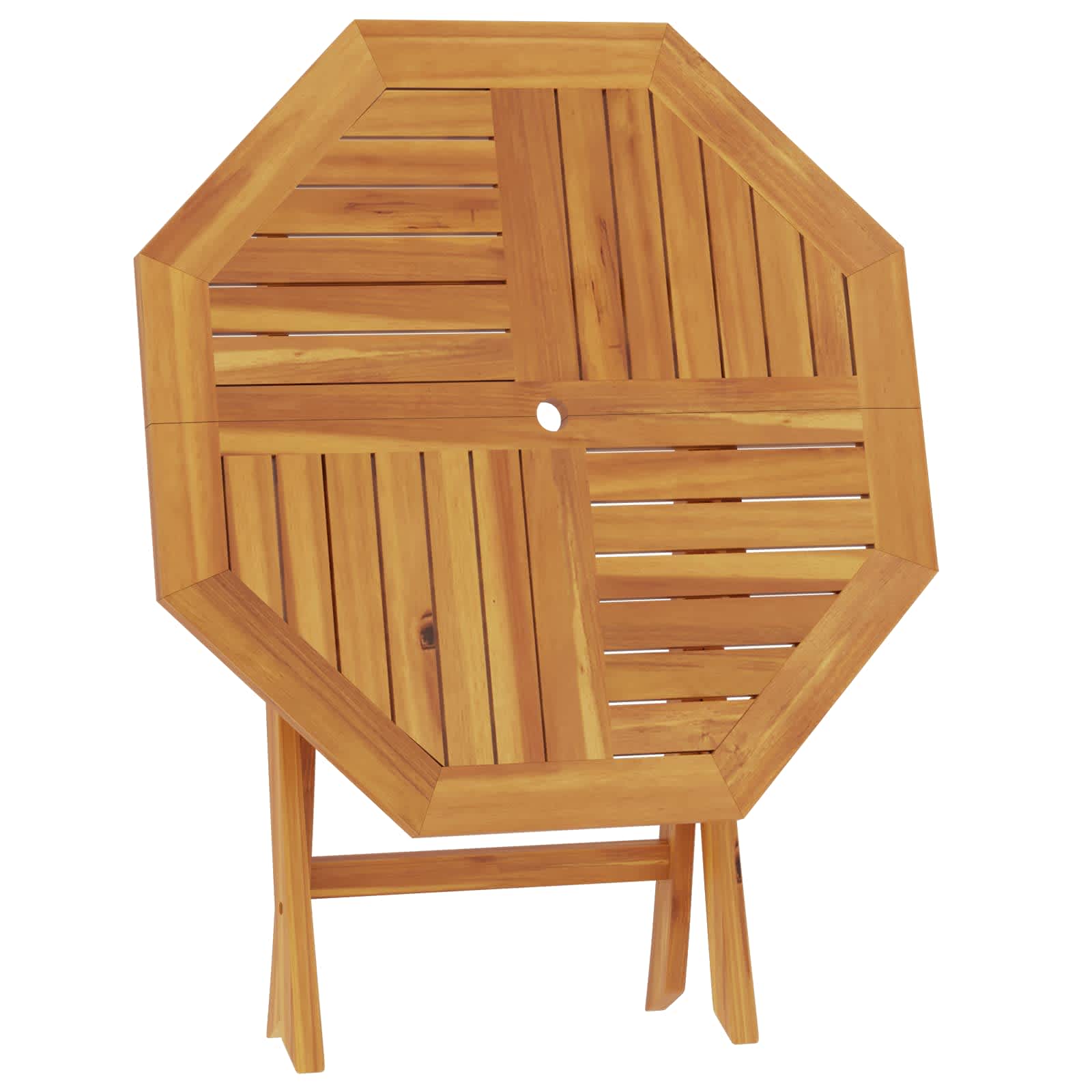 Preklopni vrtni stol Prirodna 90 x 90 x 75 cm Čvrsto teak drvo