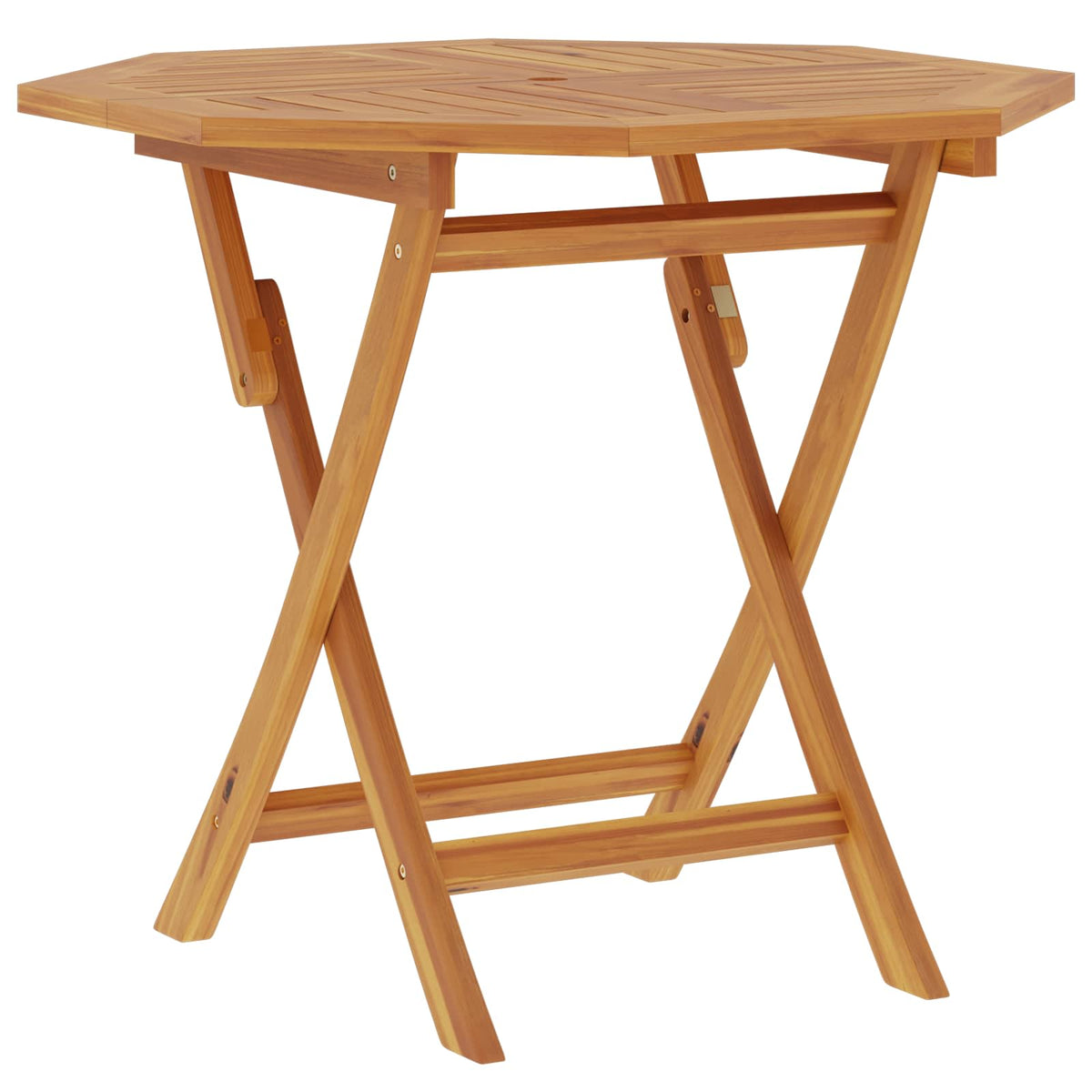 Preklopni vrtni stol Prirodna 90 x 90 x 75 cm Čvrsto teak drvo