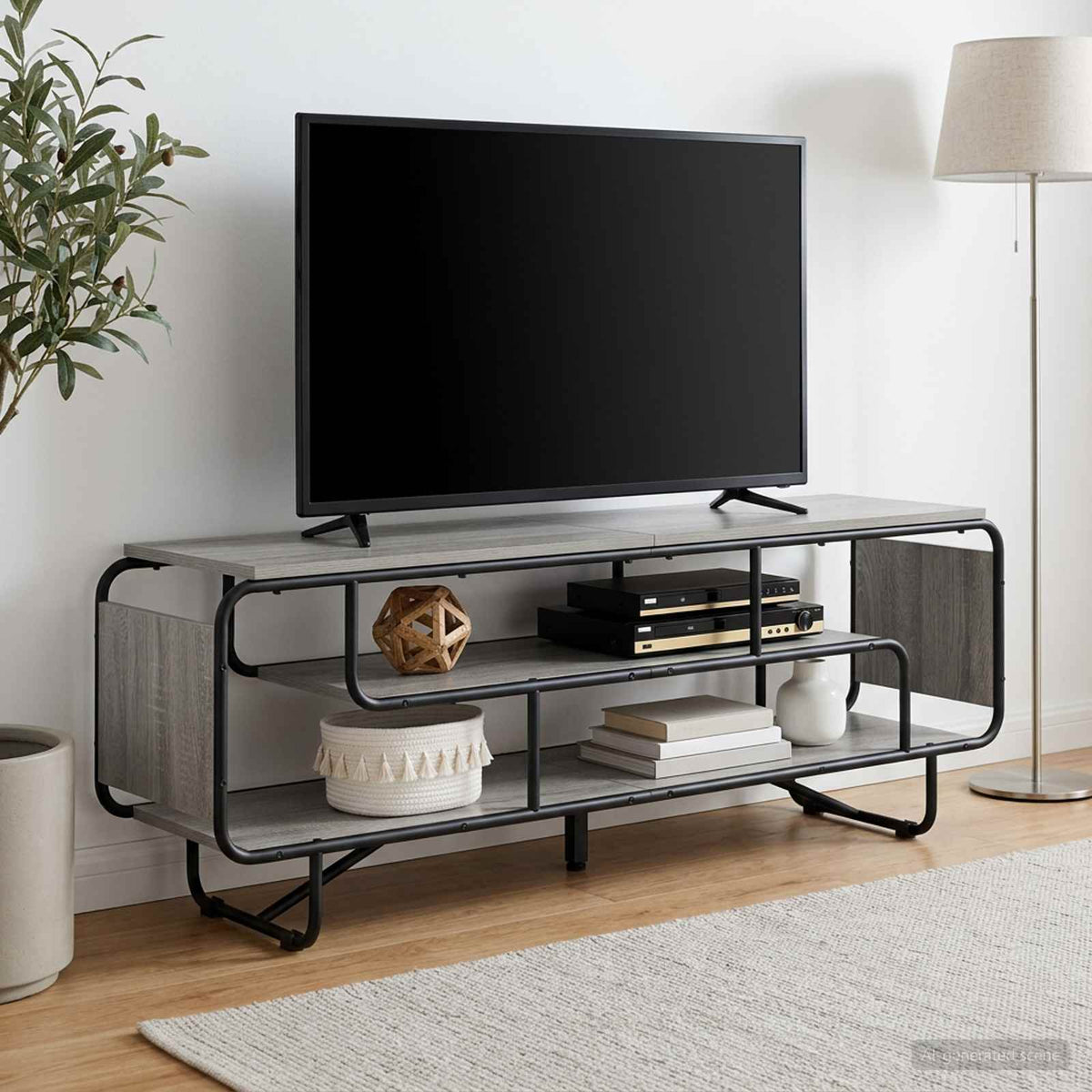 TV stalak 140 x 36 x 45 cm Siva Sonoma Konstruirano drvo