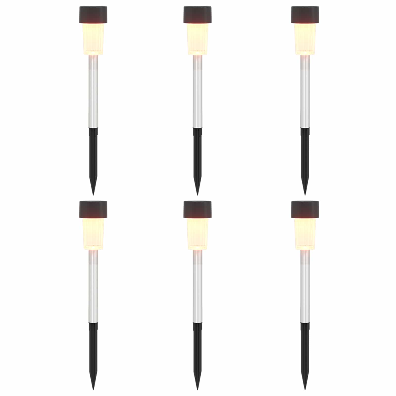 Solarna svjetla za vanjsku upotrebu s tlošcem 6 pcs 29,5 cm
