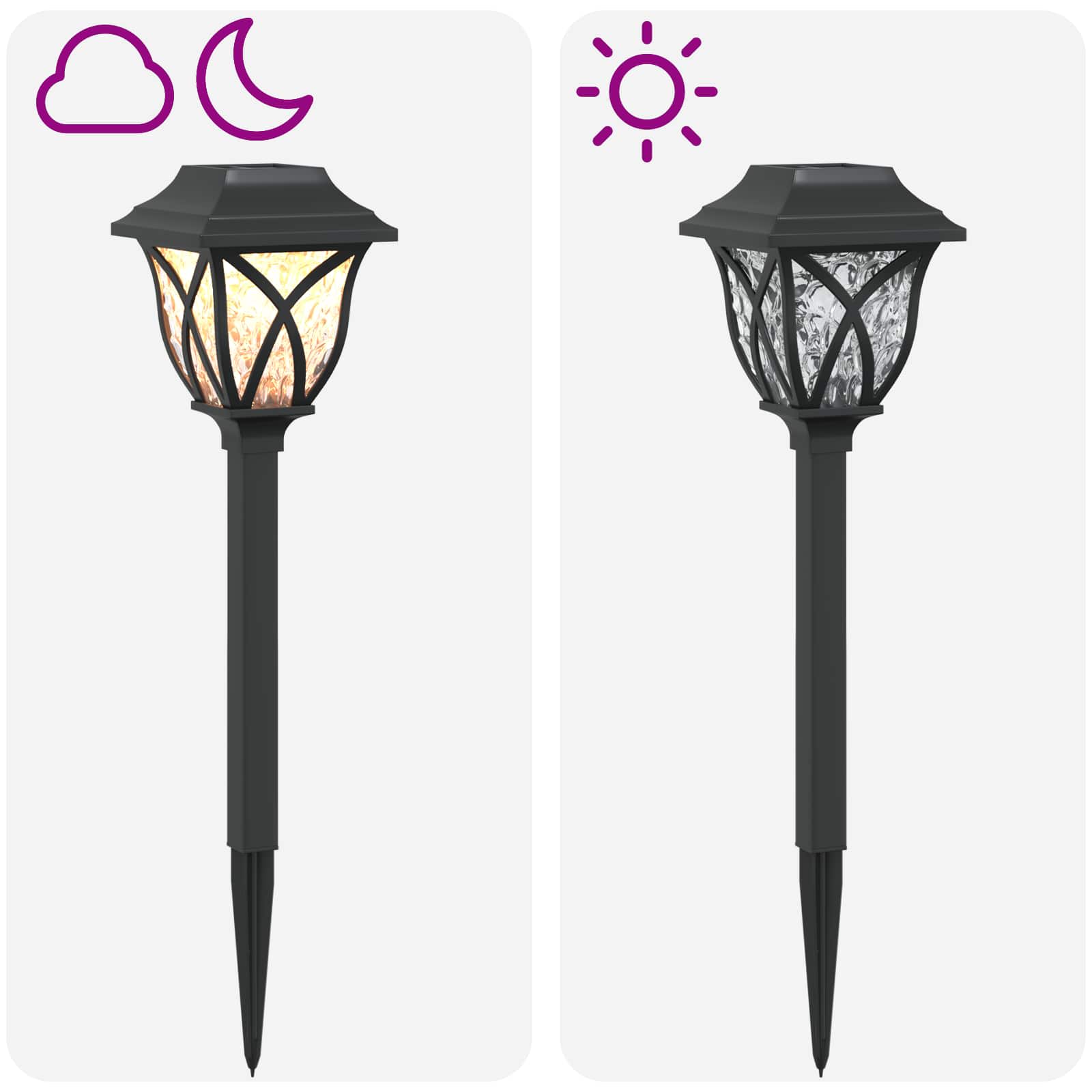 Solarna svjetla za vanjsku upotrebu s tlošcem 24 pcs 42 cm PP