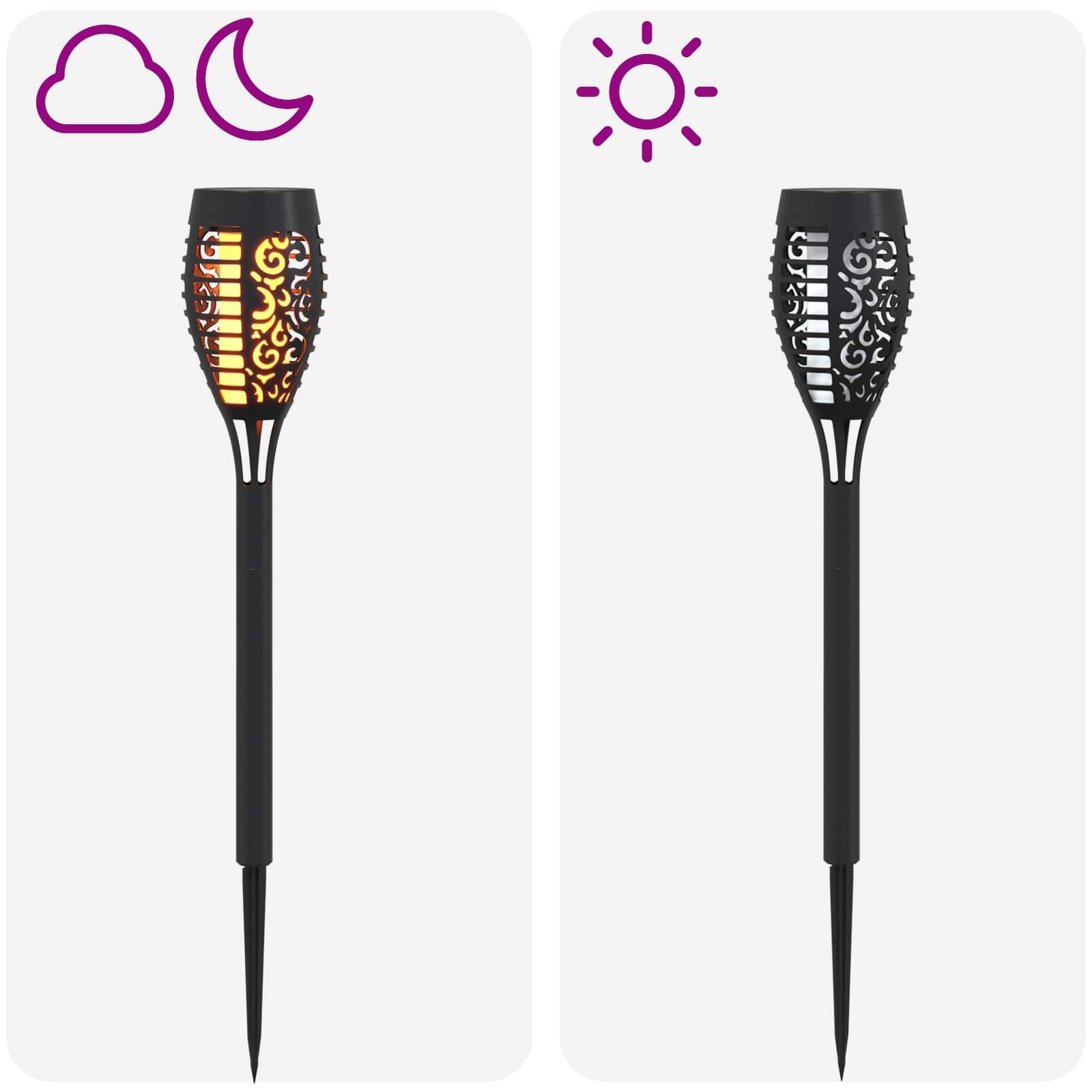 Solarna svjetla za vanjsku upotrebu s tlošcem 6 pcs 47,5 cm ABS