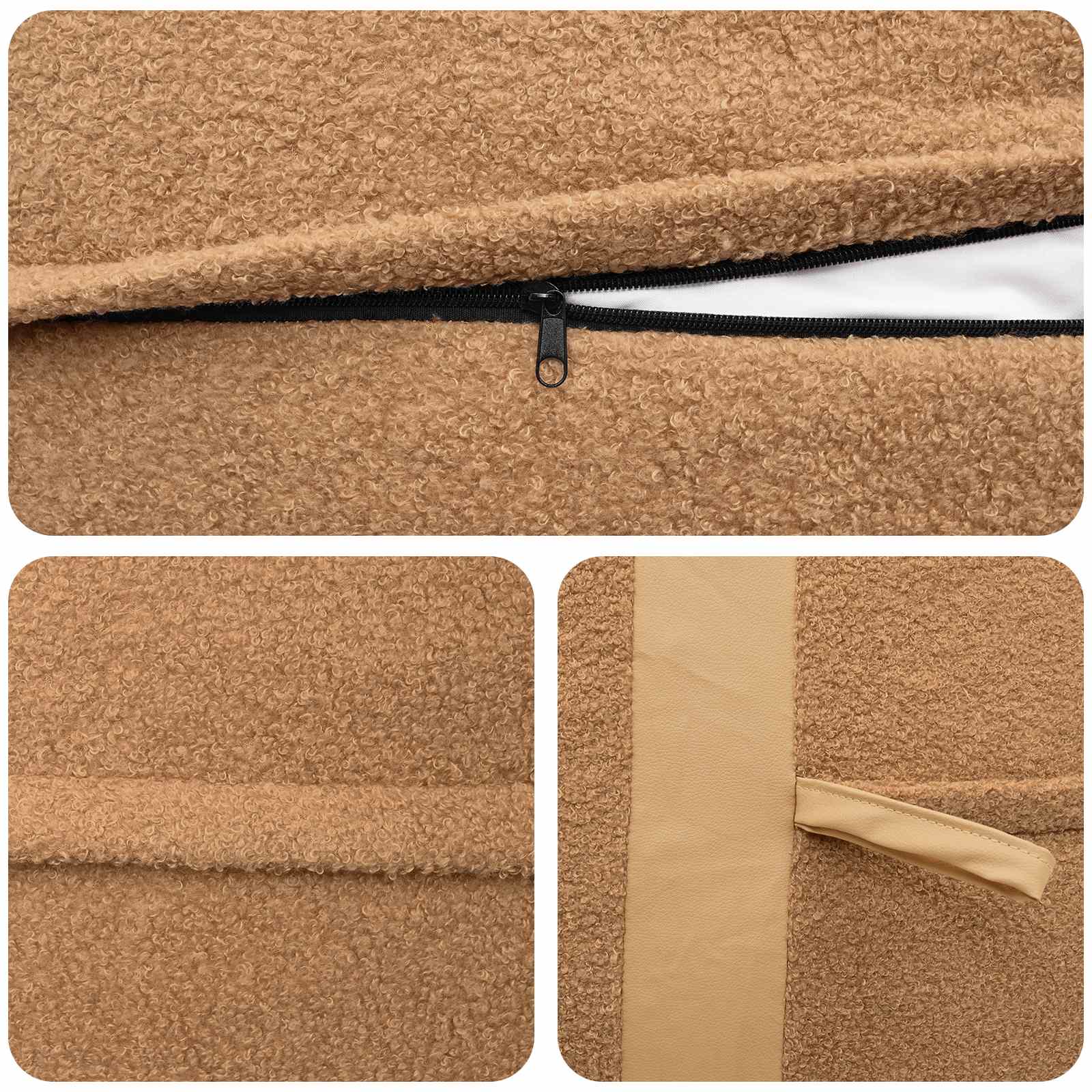 Stolica s mahunama Bež 95 x 93 x 71 cm Sherpa