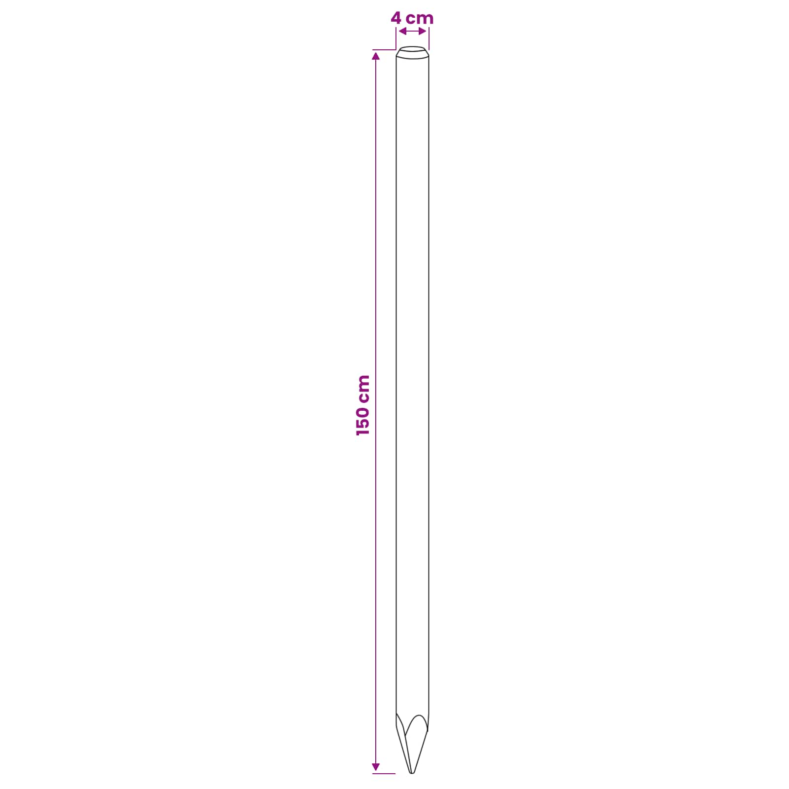 Ograde 15 kom. Zelena 150 cm Masivna borovina