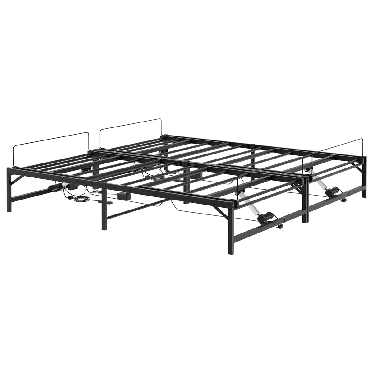 Električni podesivi okvir kreveta Crna 180 x 200 cm Čelik